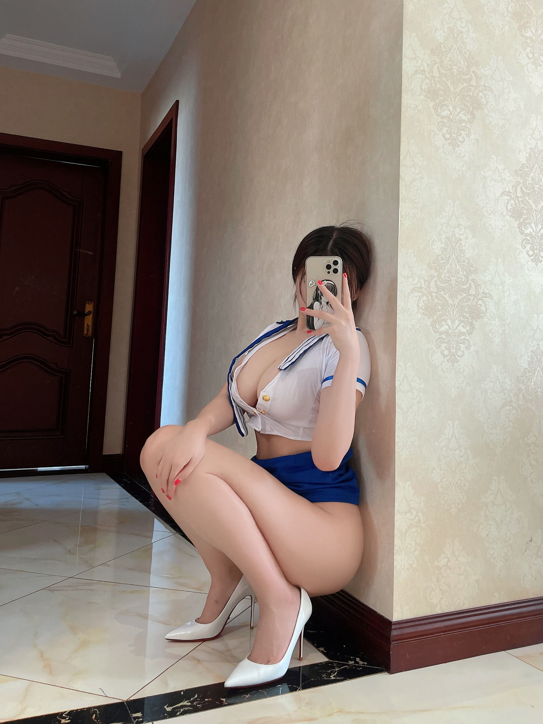 [福利COS] 奶宝妹纸 - 空姐第1张