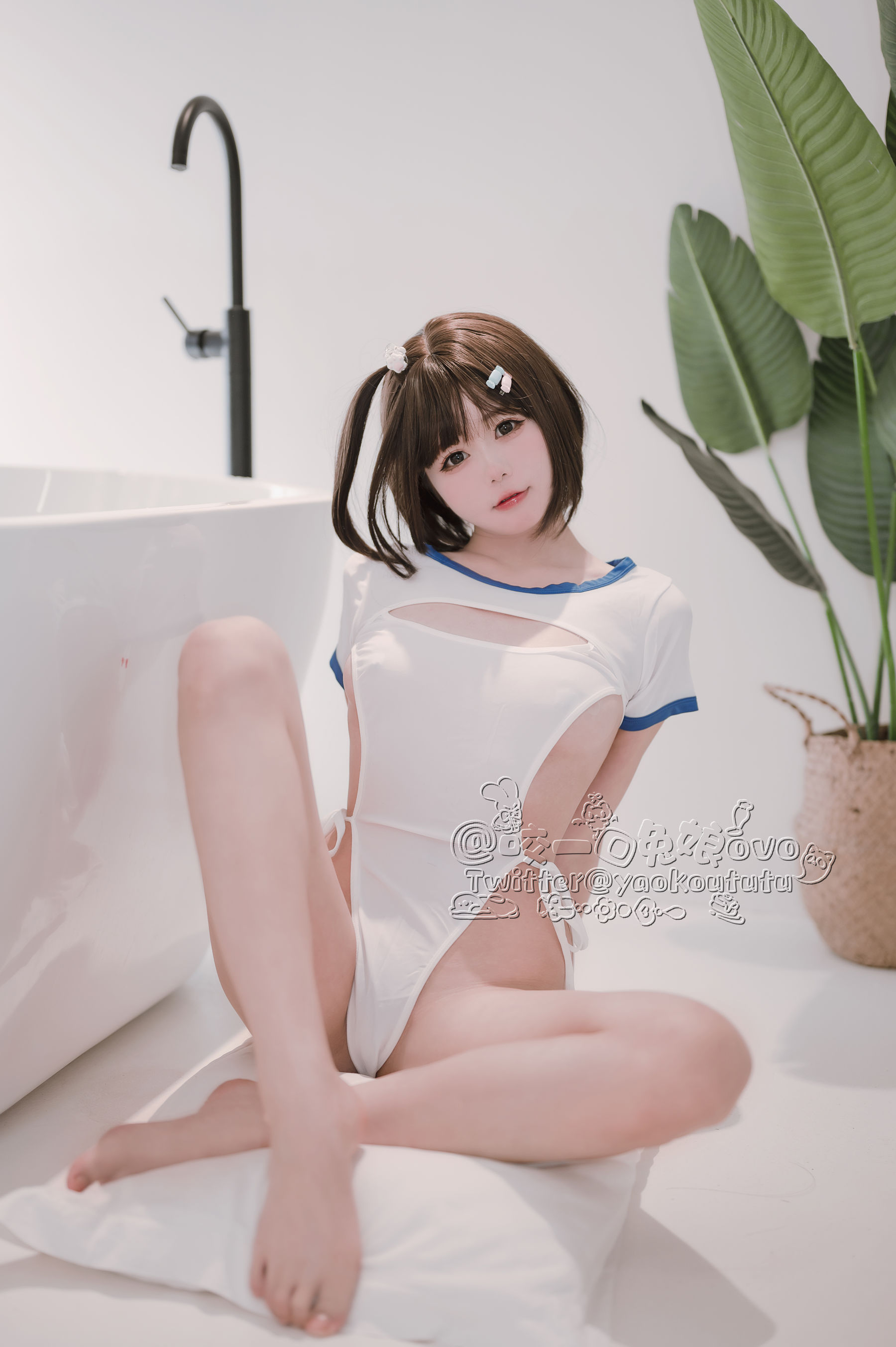 [福利COS] 咬一口兔娘 - 纯白欲缸第6张
