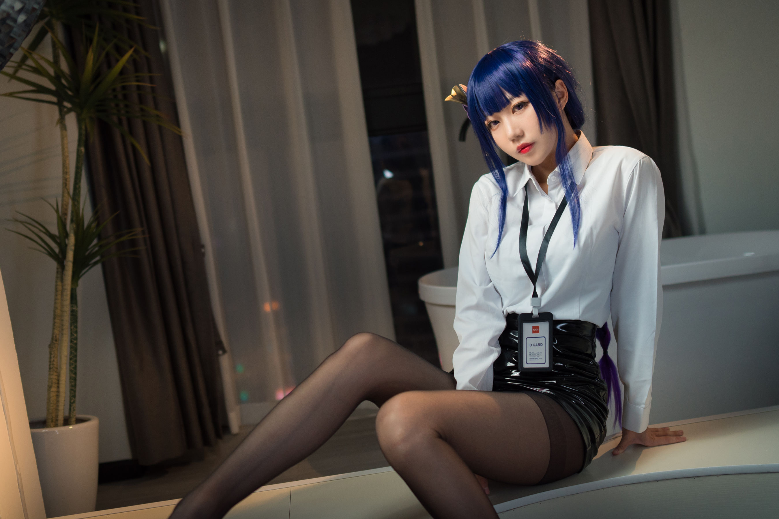 [福利COS] 无影喵喵 - OL雷电将军第2张