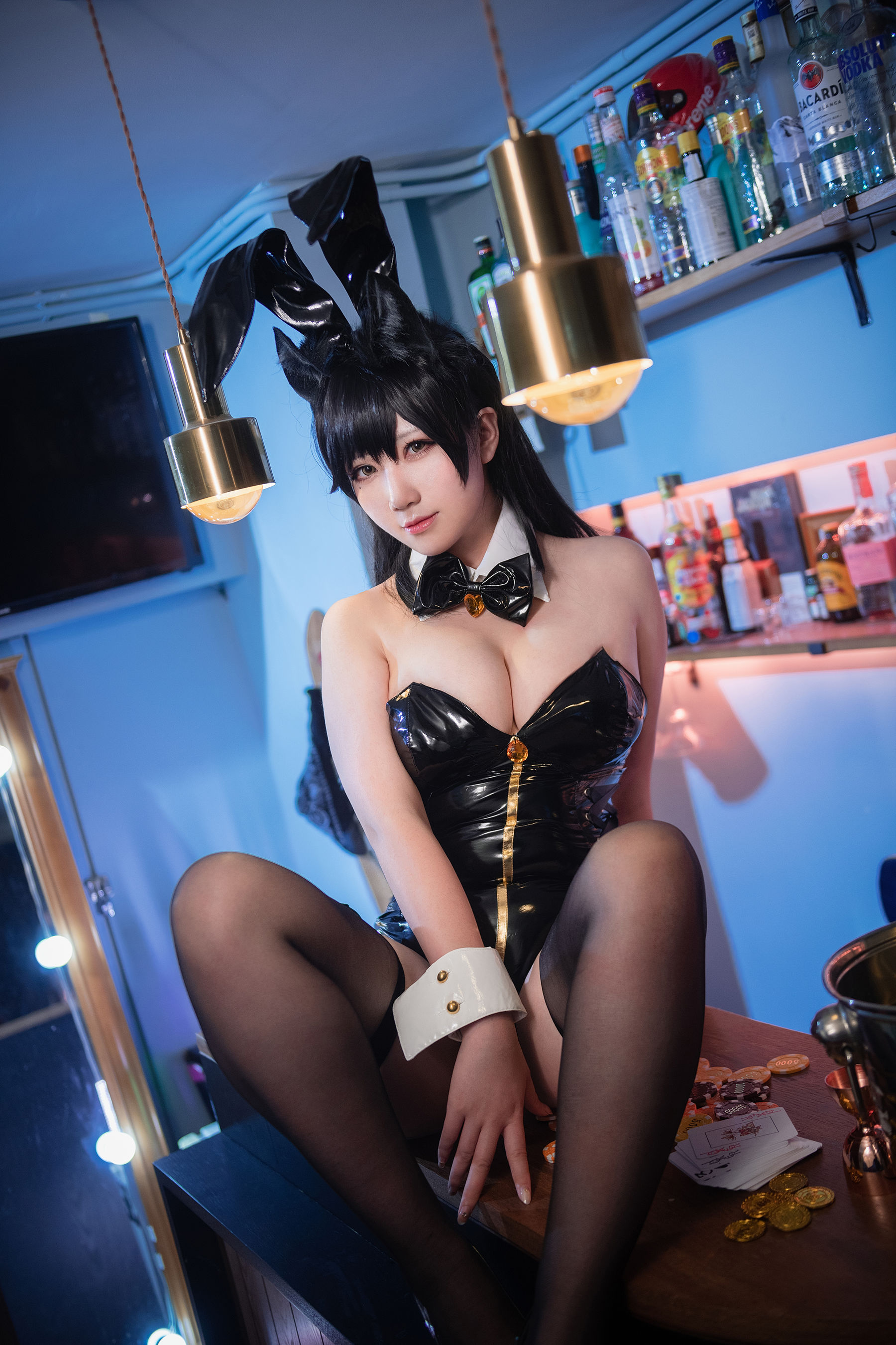 [福利COS] 微肉感萌妹是本末末 - 爱宕兔女郎第12张