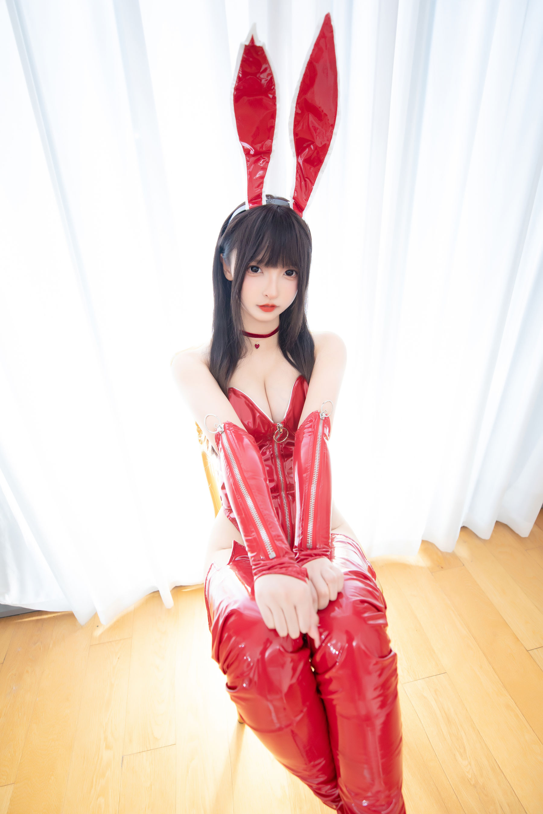 [福利COS] 萝莉神楽板真冬 之红兔迎春第8张