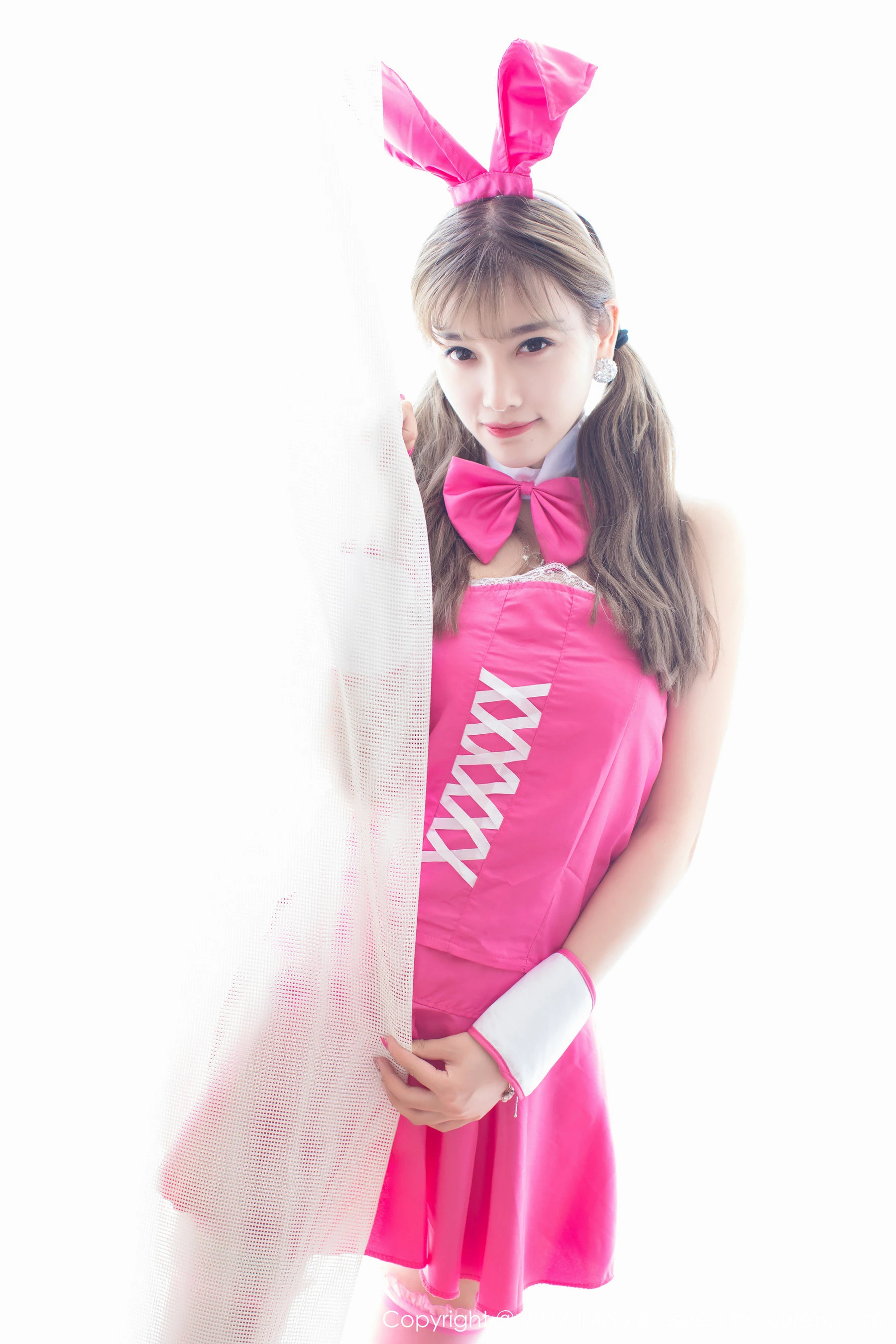  杨晨晨sugar《粉红兔女郎与甜美女仆》 爱蜜社 VOL.176第3张