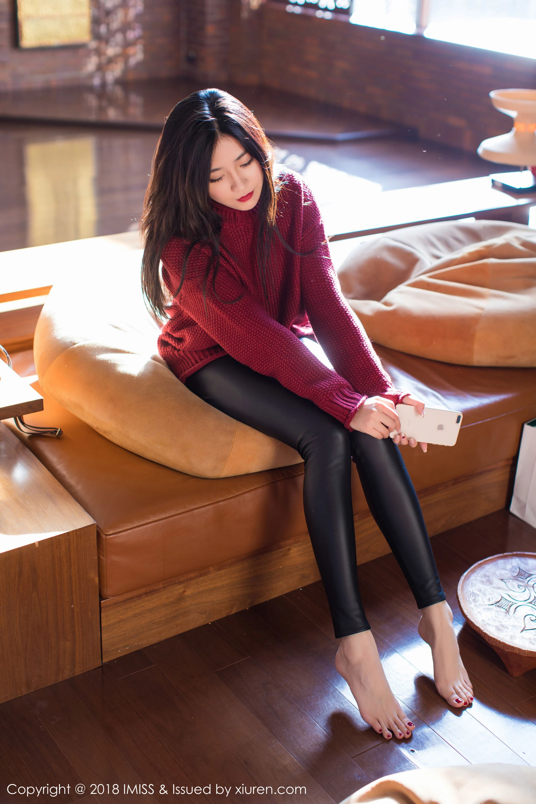  许诺Sabrina《极致美到窒息的美腿诱惑》 爱蜜社IMiss Vol.239第19张