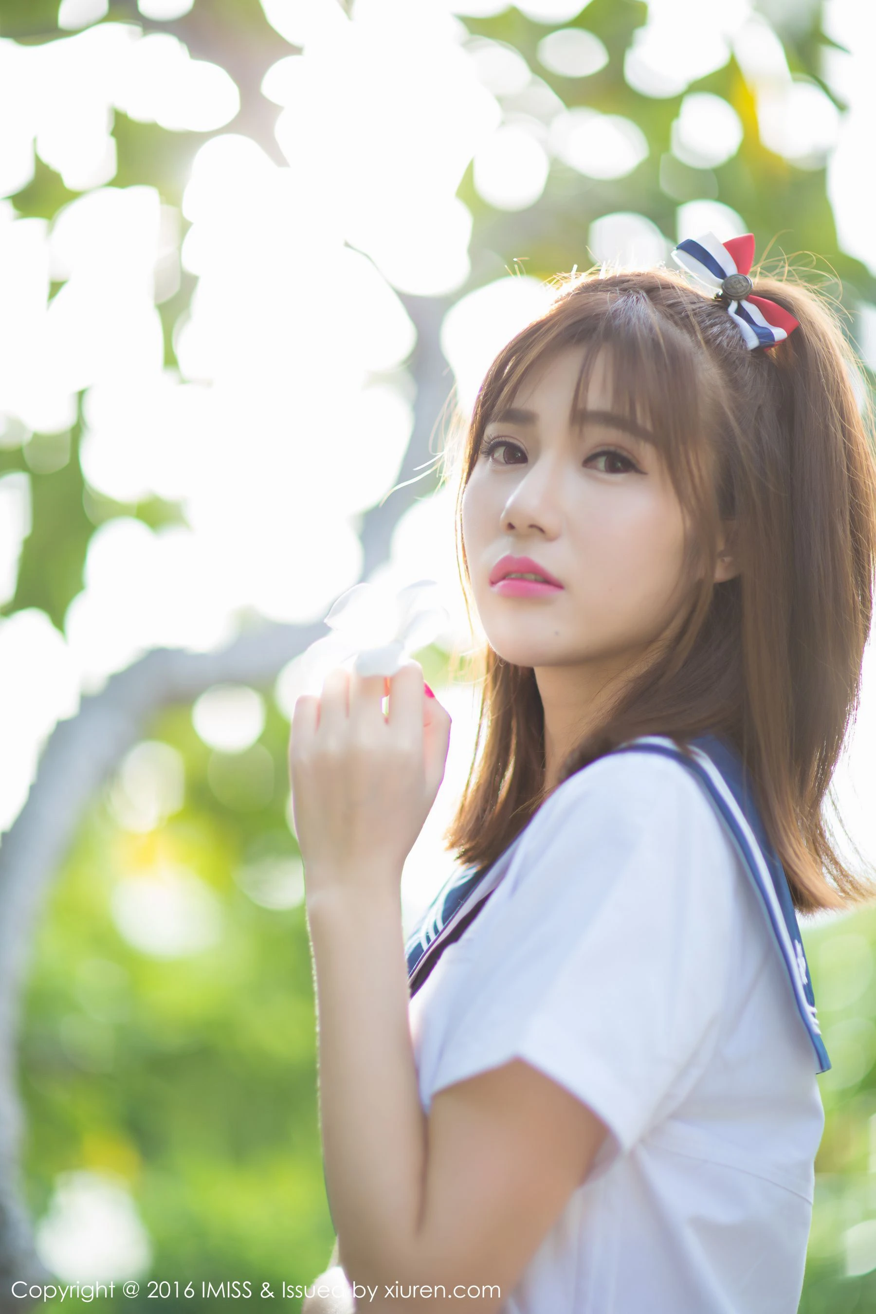  Sandy陈天扬《清纯校服系列+性感比基尼》 爱蜜社IMiss Vol.134第7张