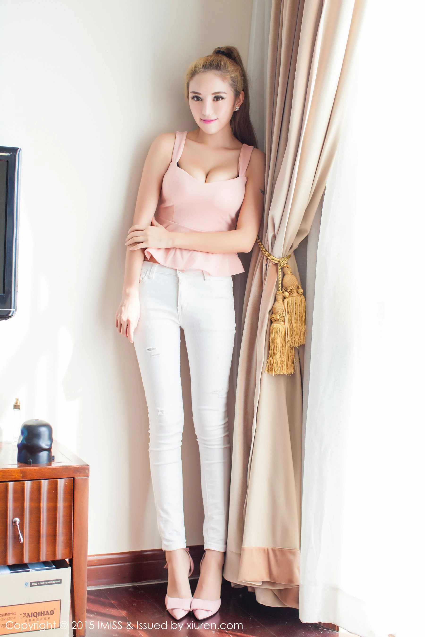  陈思琪Art《紧身裤+睡裙》 爱蜜社IMiss Vol.035第2张