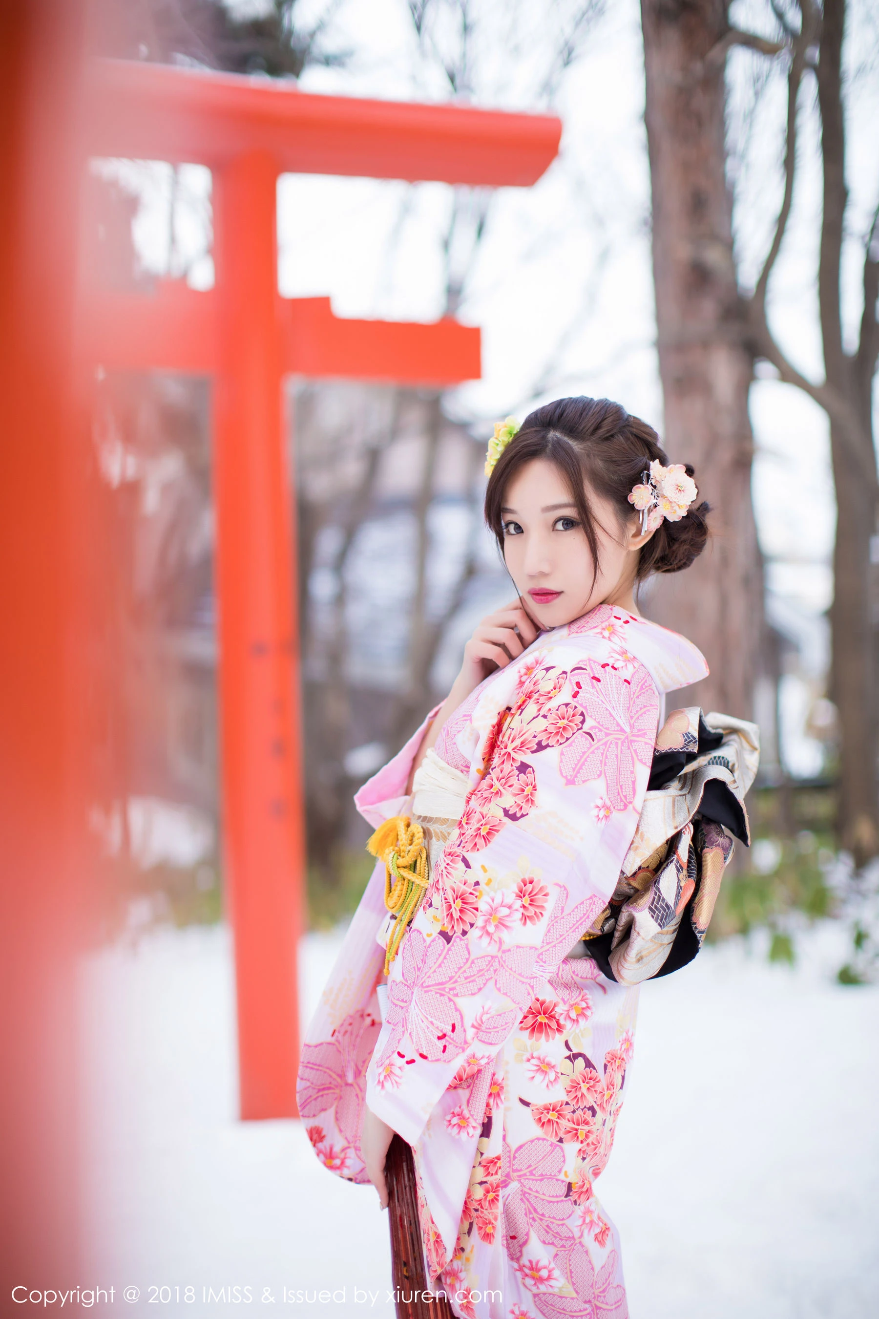  小狐狸Sica《北海道旅拍丝袜》 爱蜜社IMiss Vol.256第10张