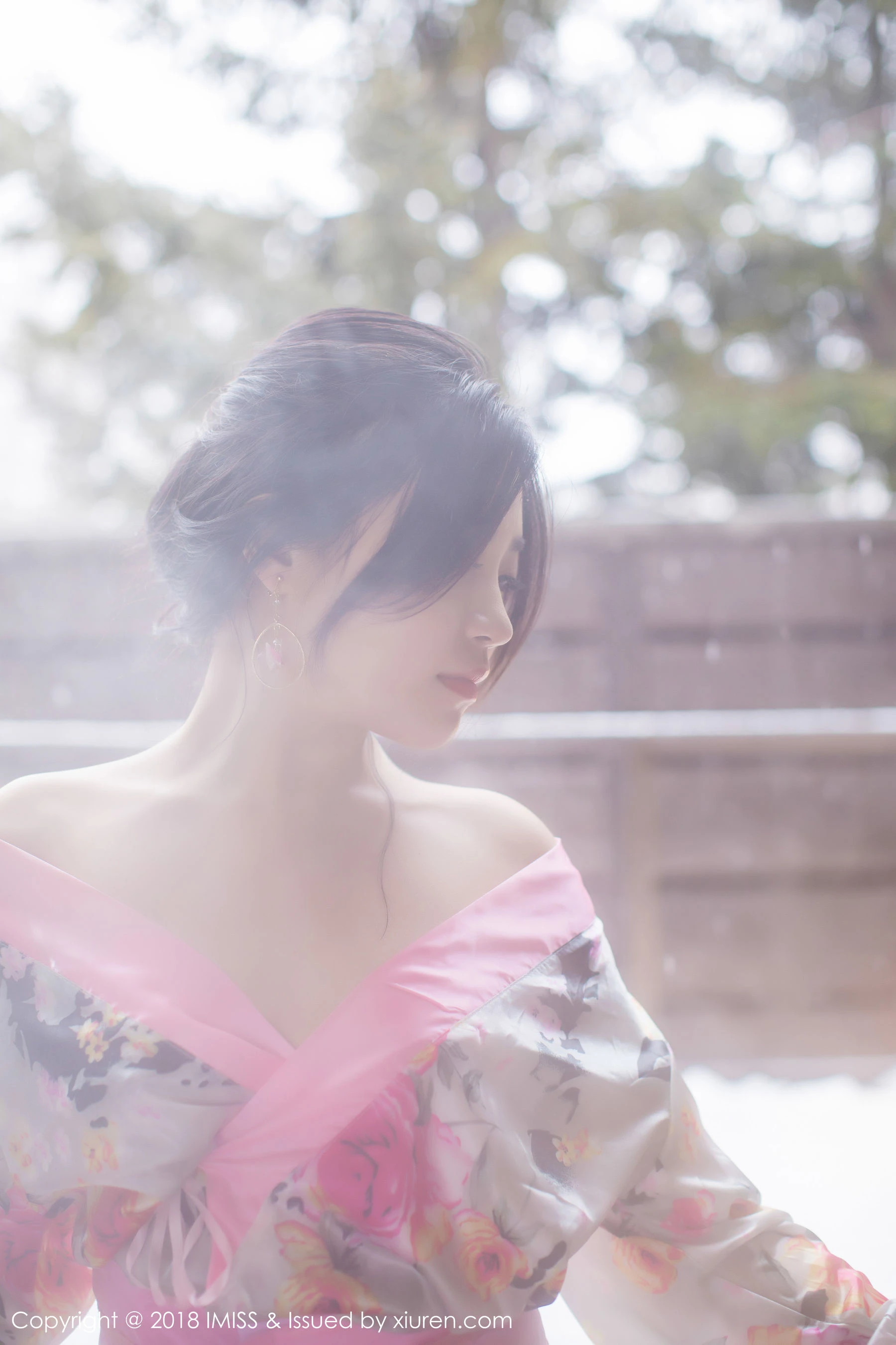  许诺Sabrina《浴池和服+蕾丝美腿》 爱蜜社IMiss Vol.221第5张