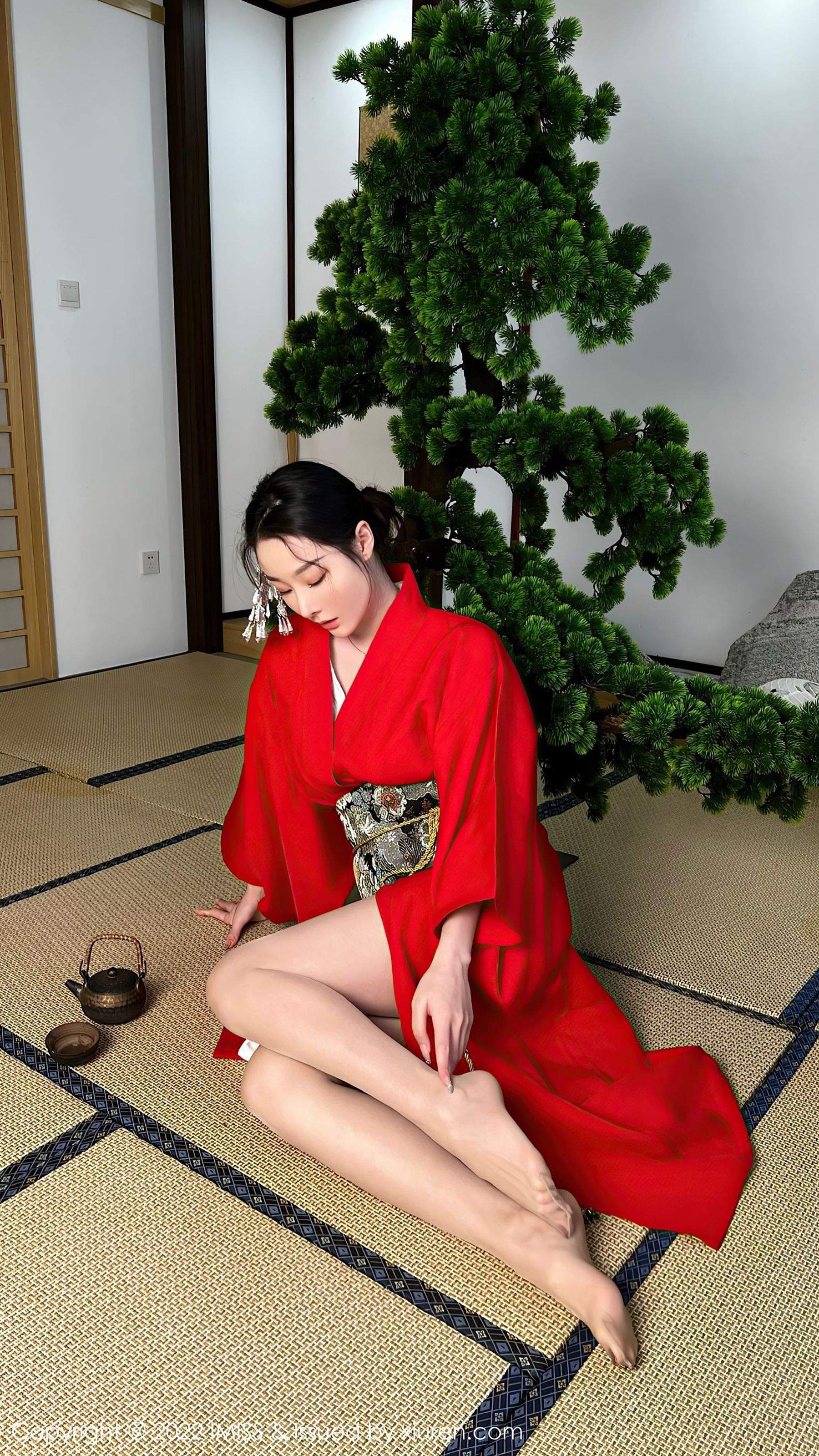  爱蜜社 VOL.669 逗逗doudou 和服美腿第1张