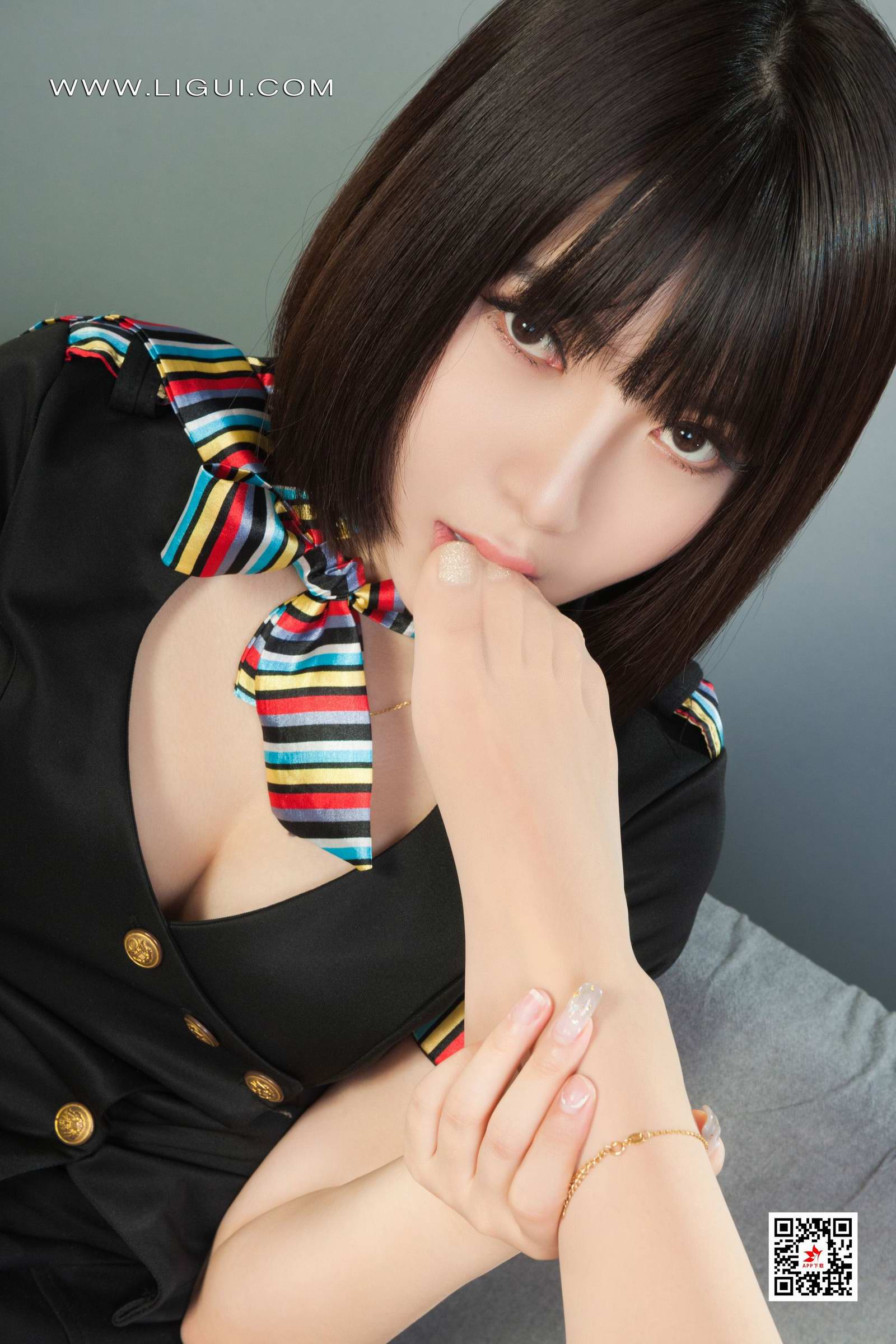 Ligui丽柜 2022.04.14 网络丽人 Model 汐汐&小七第3张