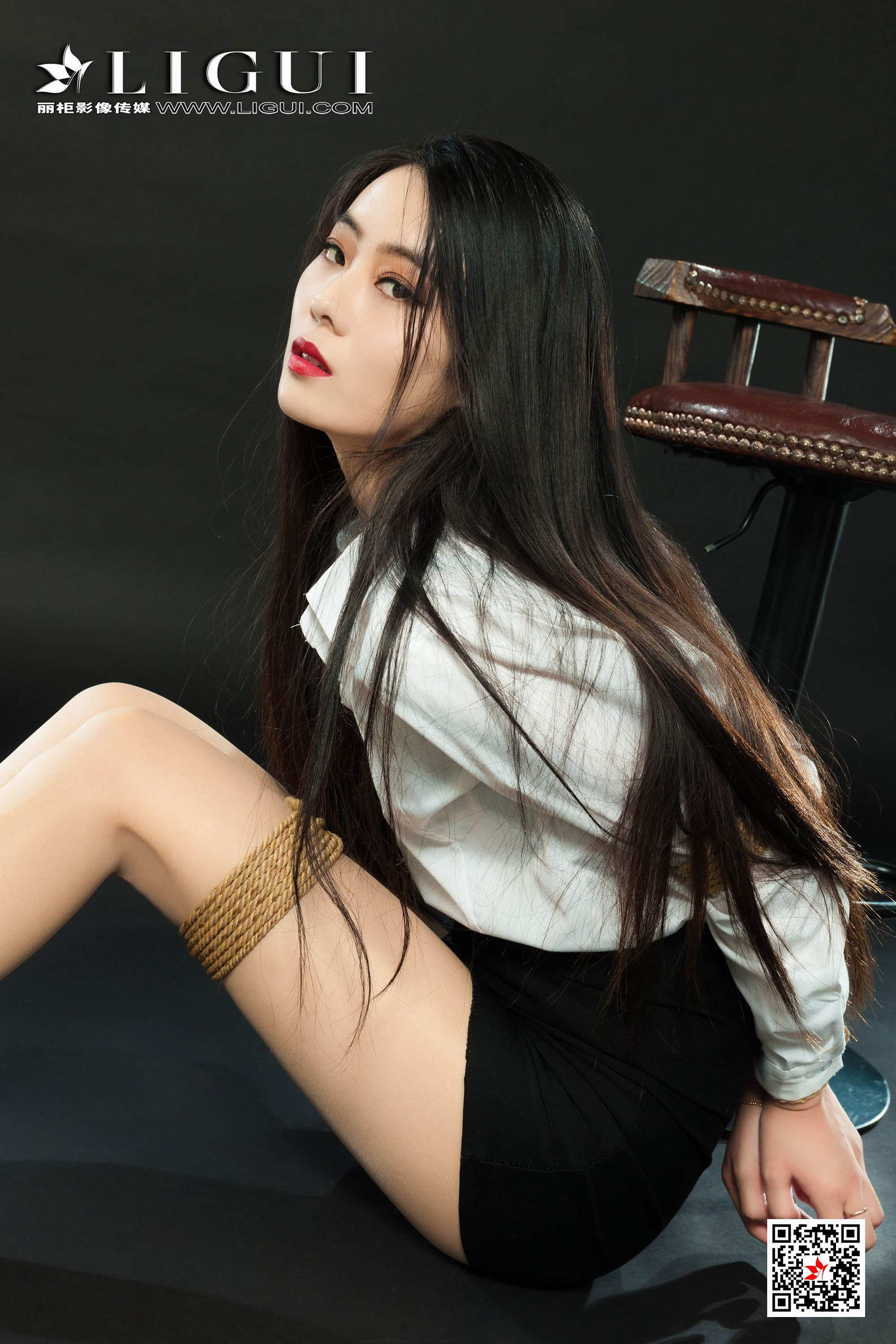 Ligui丽柜 2020.10.02《紧缚新莲》白雪第21张