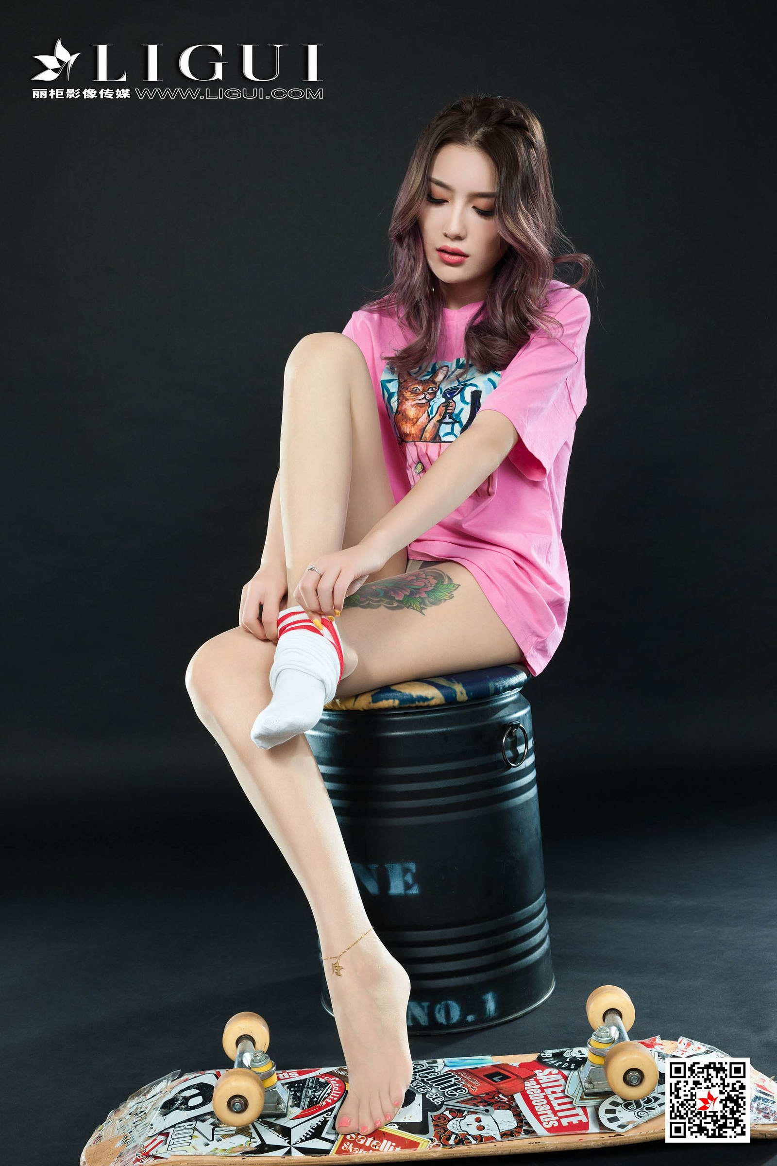 Ligui丽柜 2020.10.14《滑板女郎》甜甜第14张