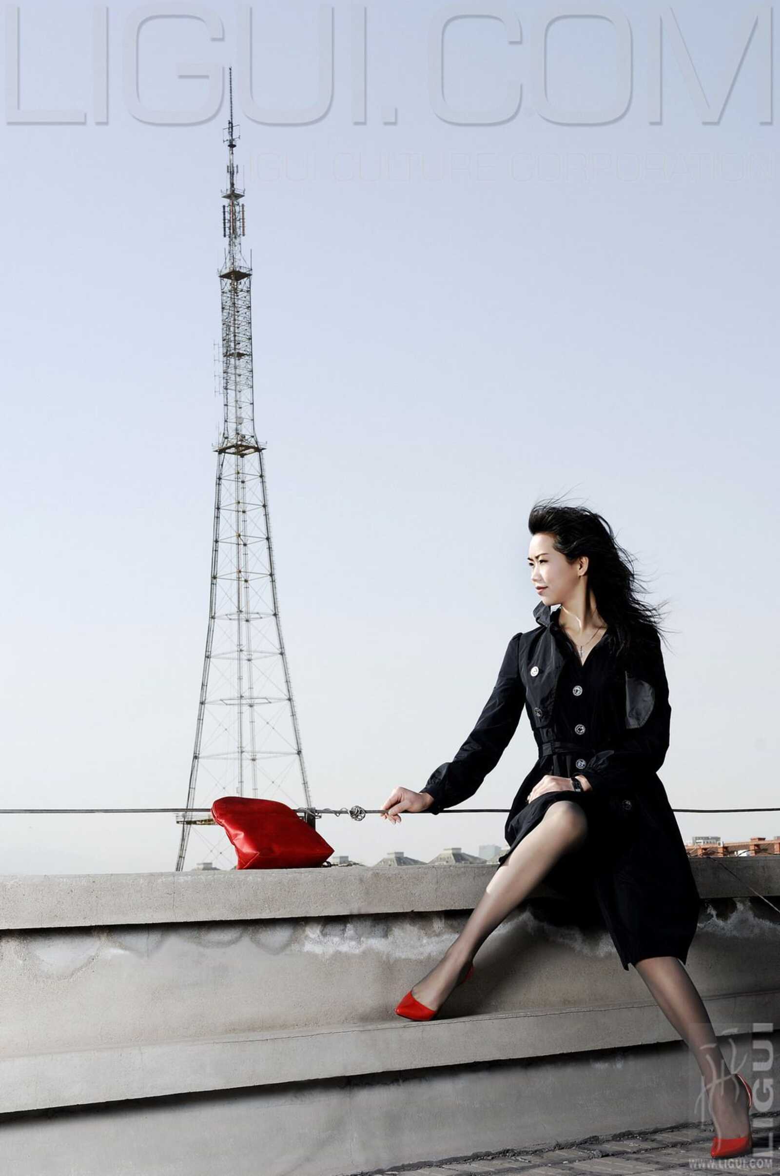 [丽柜LiGui] Model 程海伦《紅與黑》丝足写真图片第10张