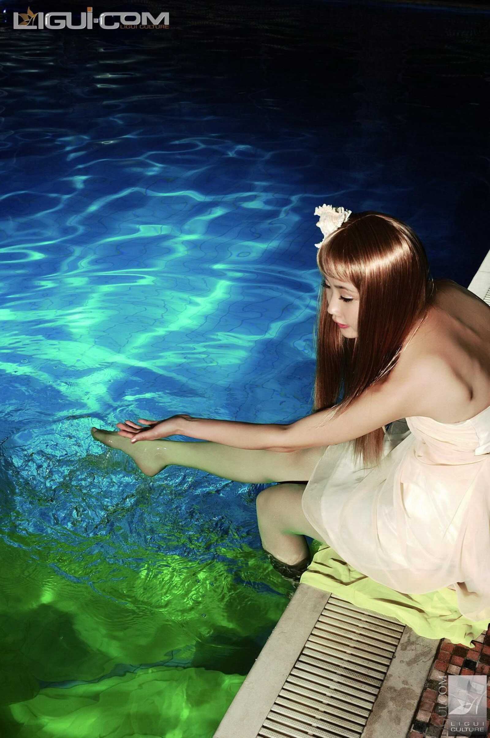 Model 马鑫茹《人鱼的梦想》 [丽柜LiGui] 丝足写真第8张