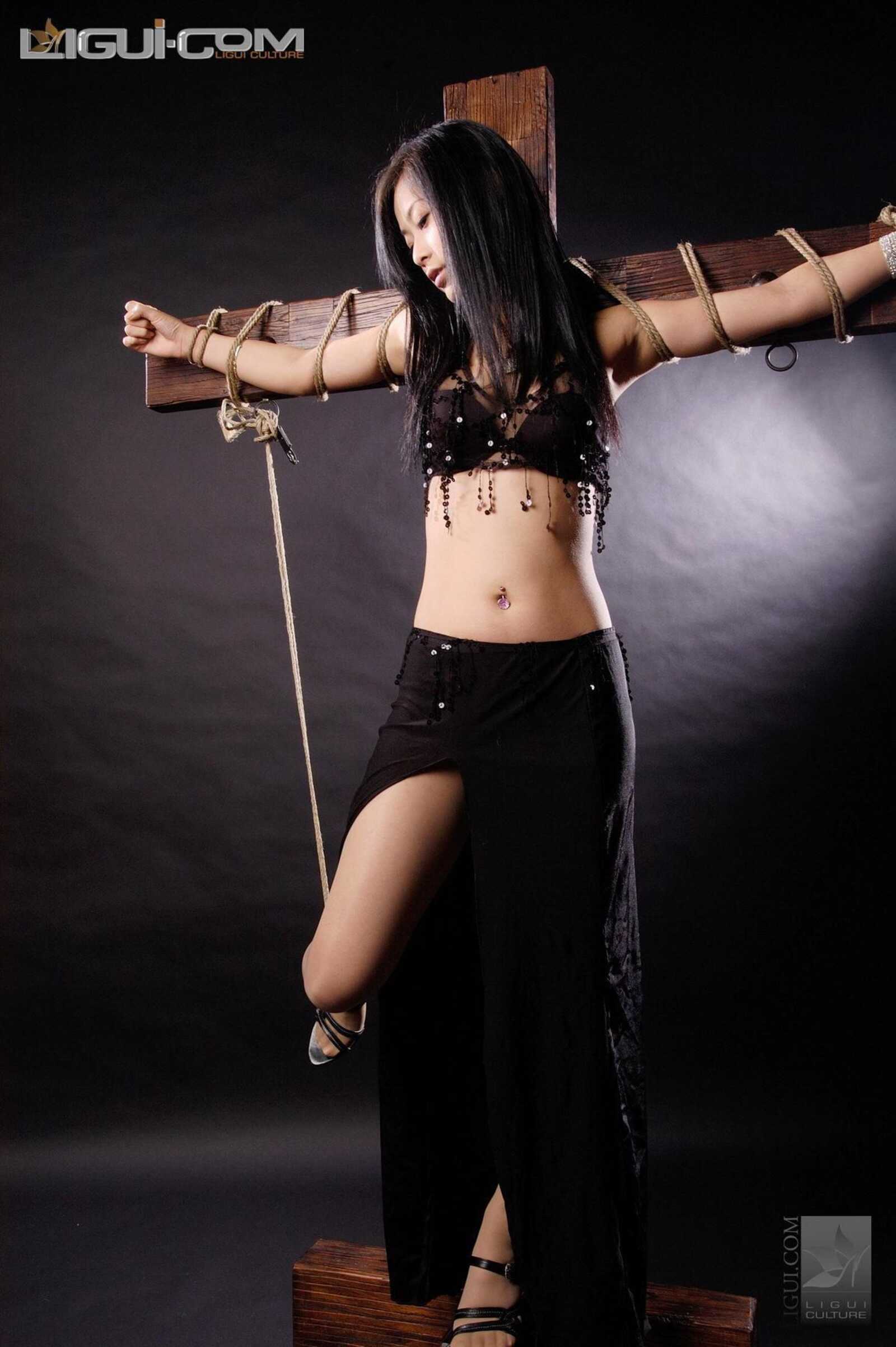 [丽柜美束LiGui] Model Saya《十字架的绳艺捆绑》 丝第7张