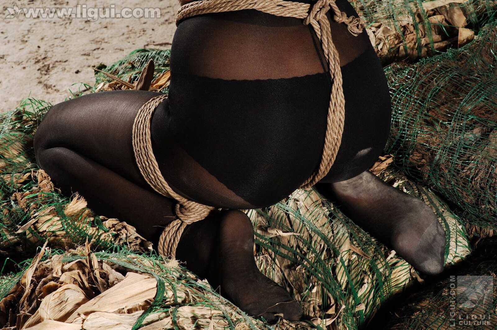 Model 伊园《黑丝诱惑捆绑主题》 [丽柜美束LiGui第5张