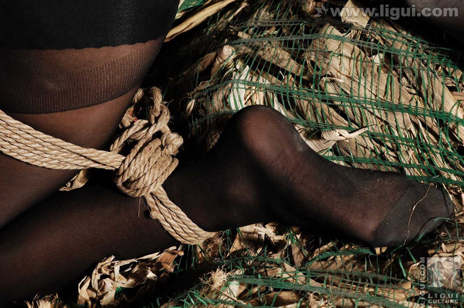 Model 伊园《黑丝诱惑捆绑主题》 [丽柜美束LiGui第4张