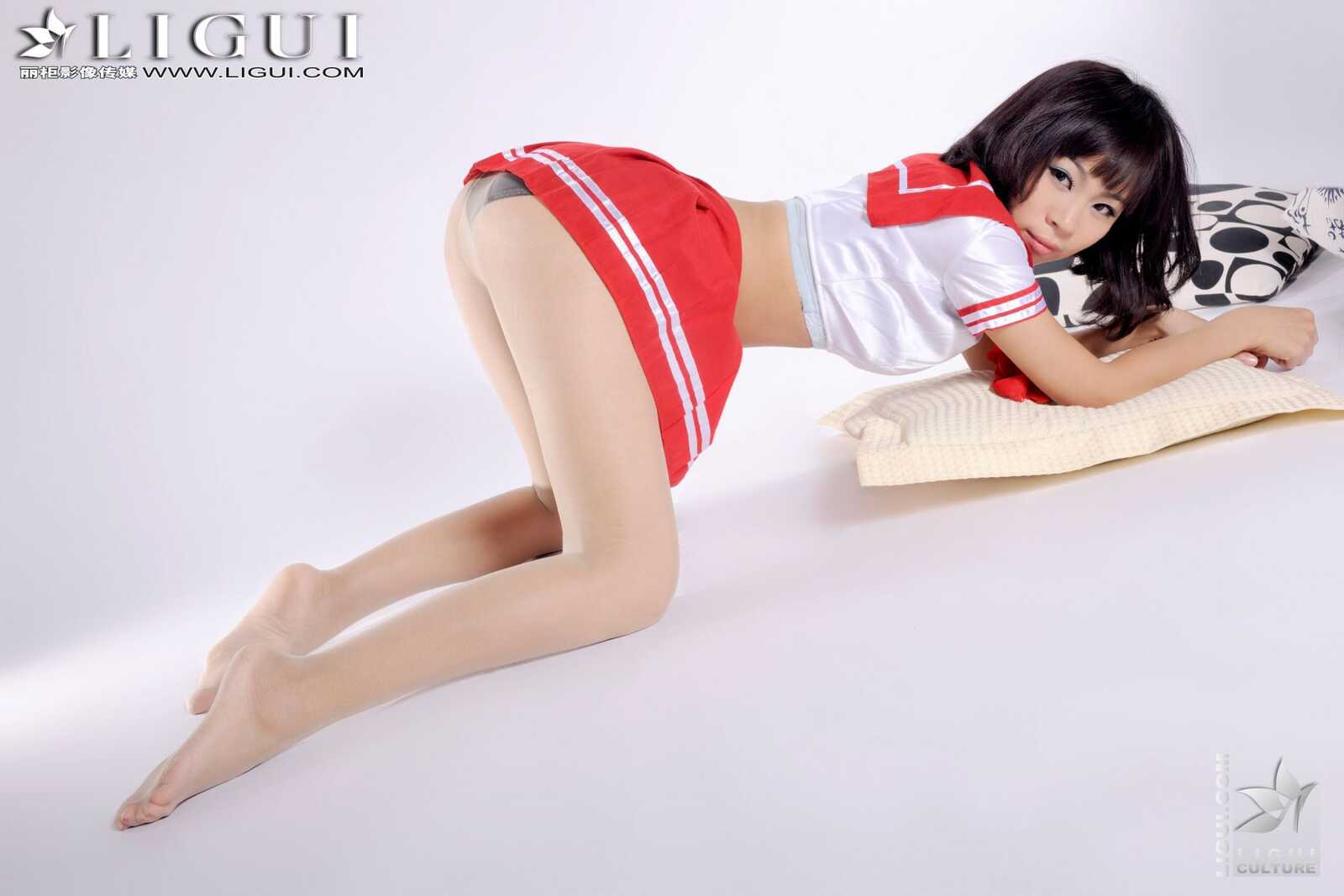 Model 田甜《红色水手服》 上下合集 [丽柜LiGui] 美第8张