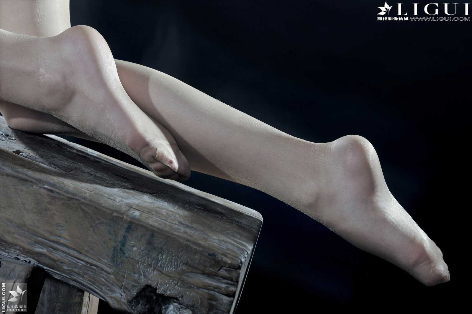 Model 晴晴《豹纹高跟女郎丝足》 [丽柜LiGui] 美腿第4张