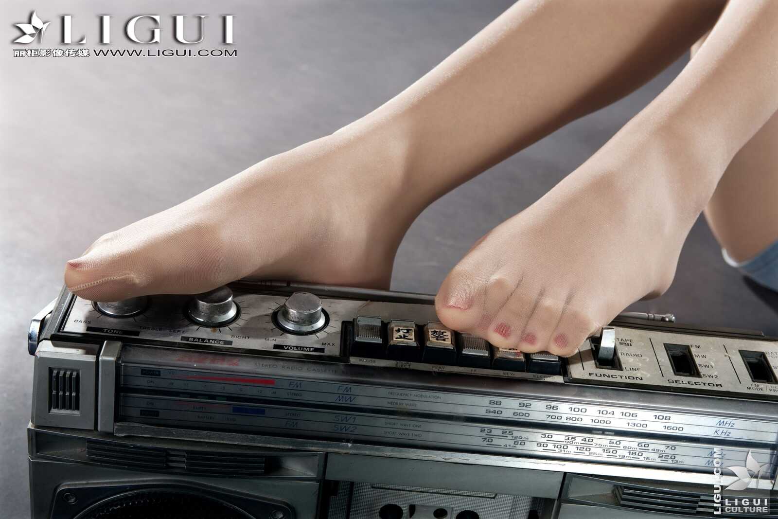 [丽柜贵足LiGui] Model 文欣《时尚牛仔热裤女郎》美第2张