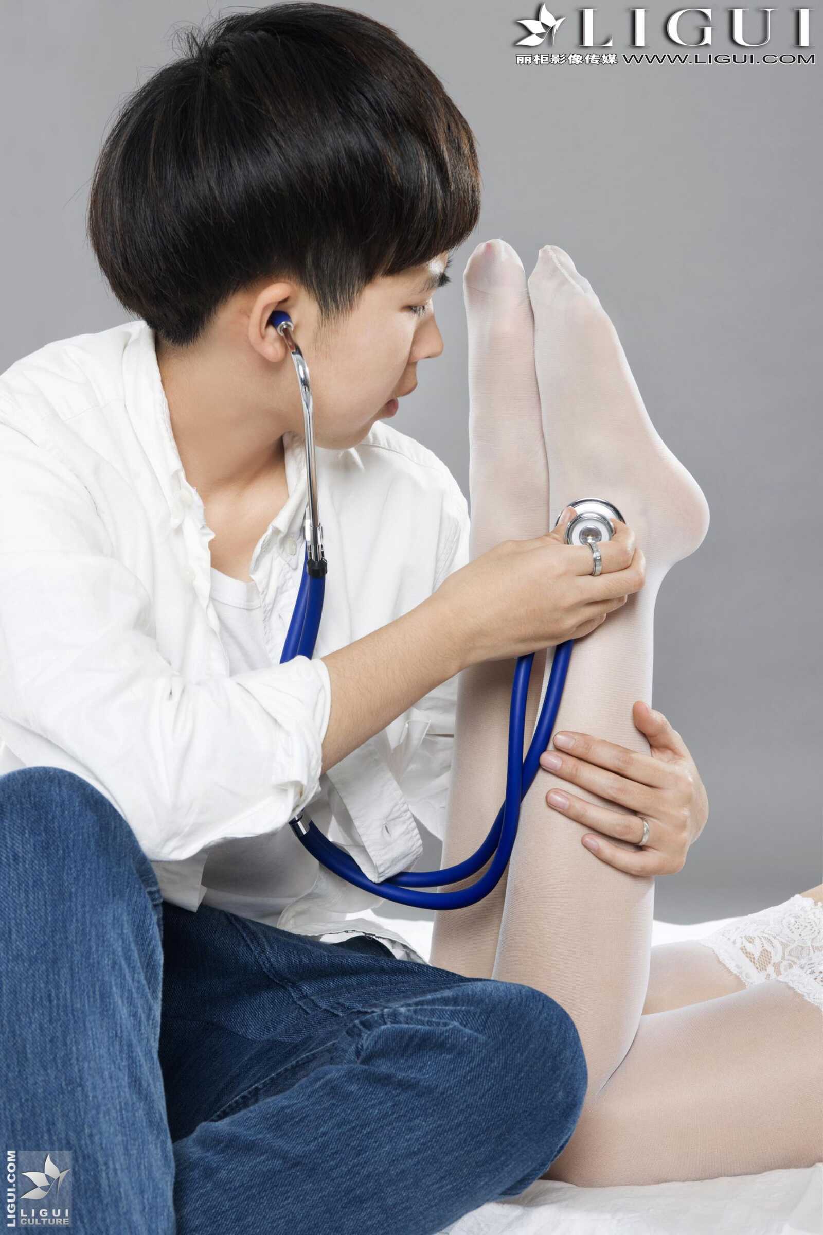 [丽柜贵足LiGui] Model 司琪《白丝护士》美腿丝足写第7张