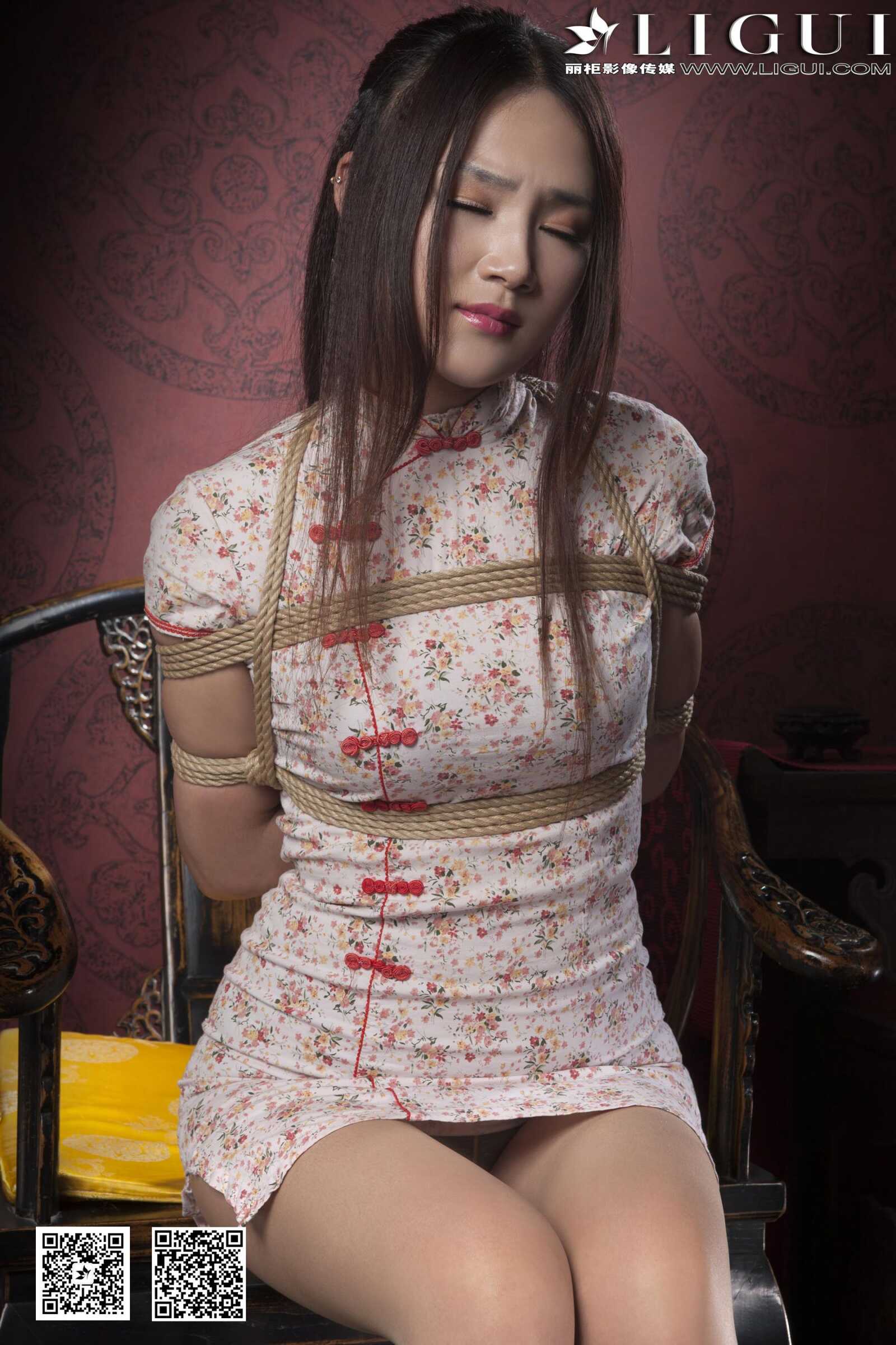 Model 叶子《旗袍美束捆绑绳艺》 [丽柜美束LiGui第16张