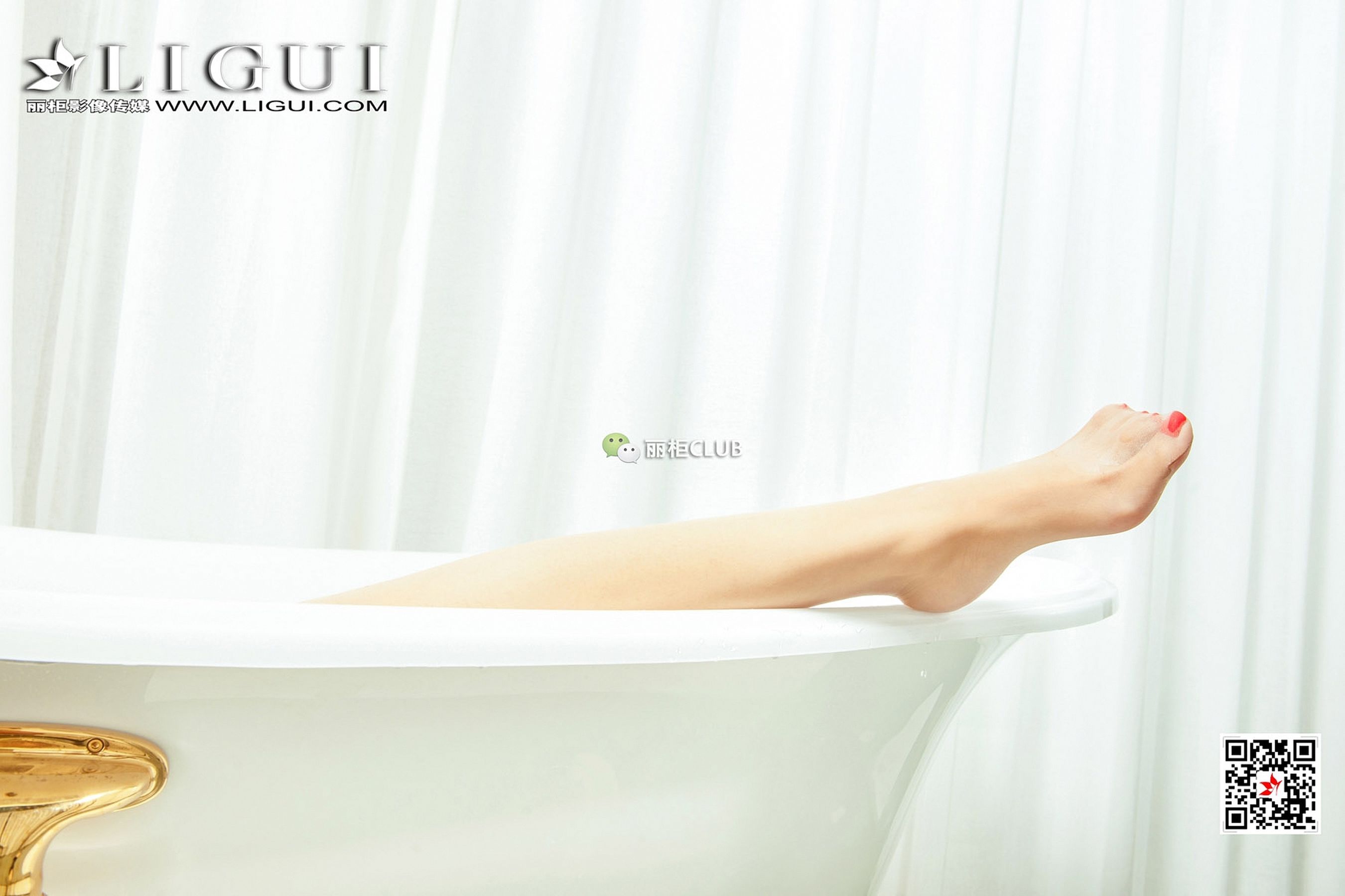 Model 悠悠《浴缸玉足》 [丽柜Ligui] 写真集第17张