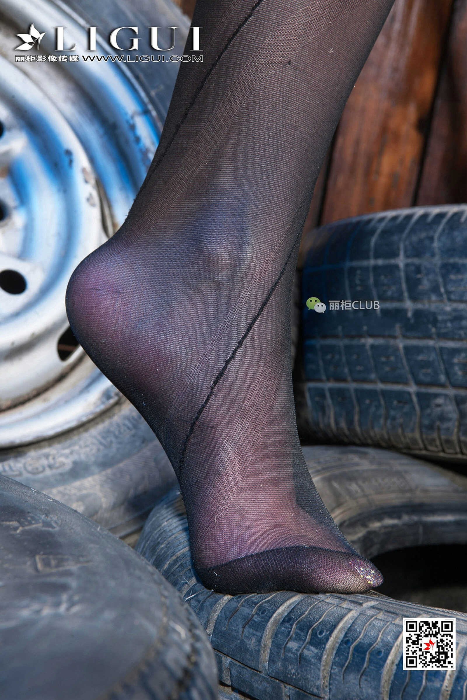 Model 袁颖芬《黑丝绳艺》 [丽柜Ligui] 写真集第3张