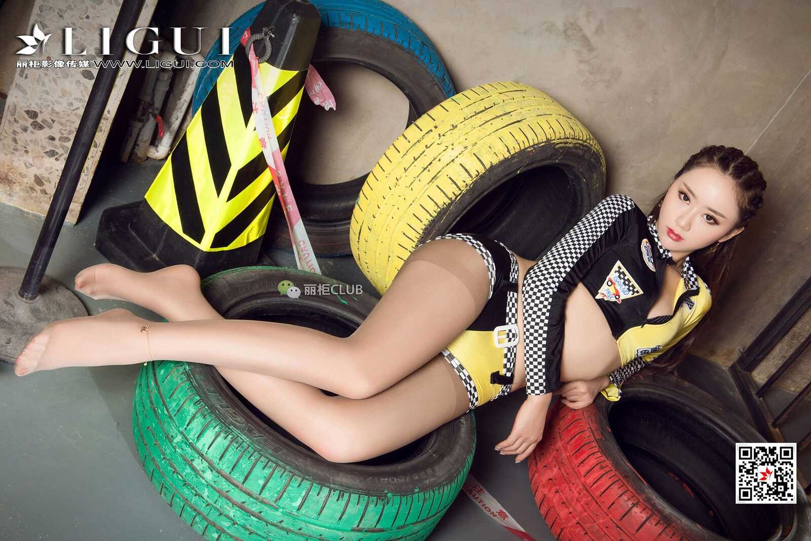 Model 然然《监狱运动女郎》 [丽柜Ligui] 写真集第2张