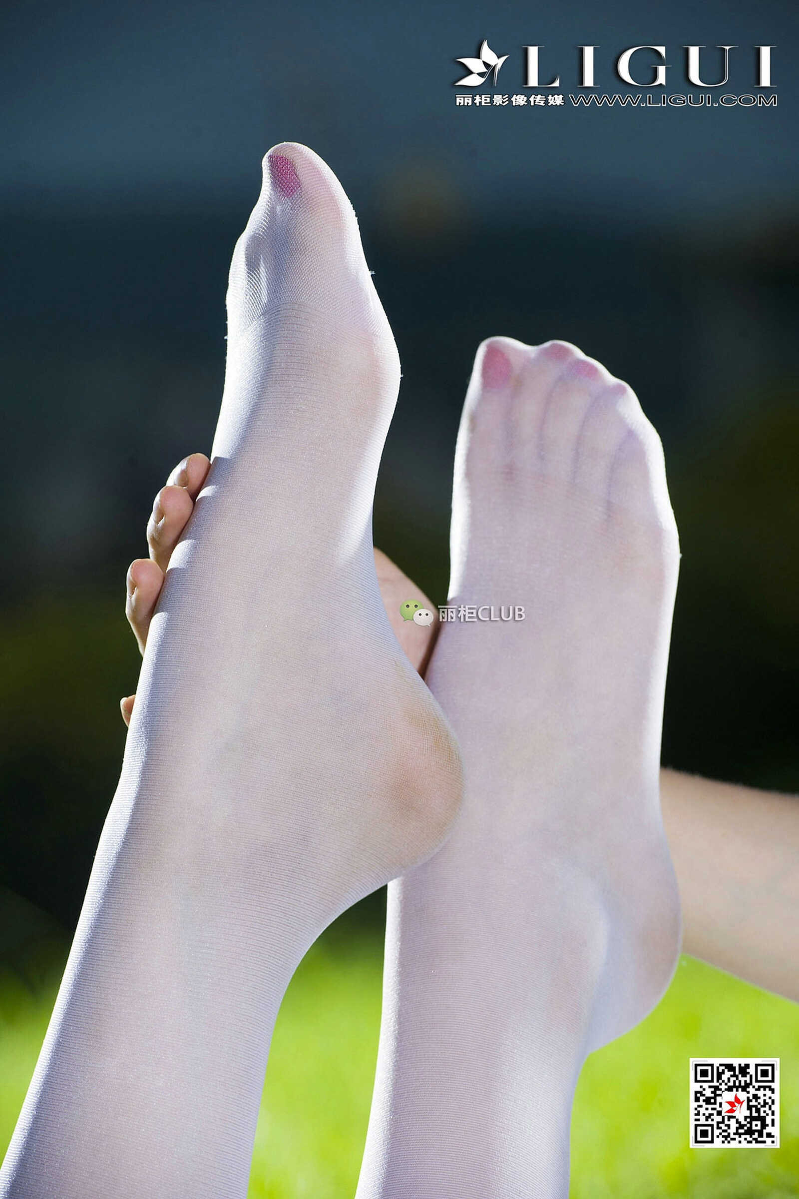 Model 雪儿《夜空白丝》 [丽柜Ligui] 写真集第14张