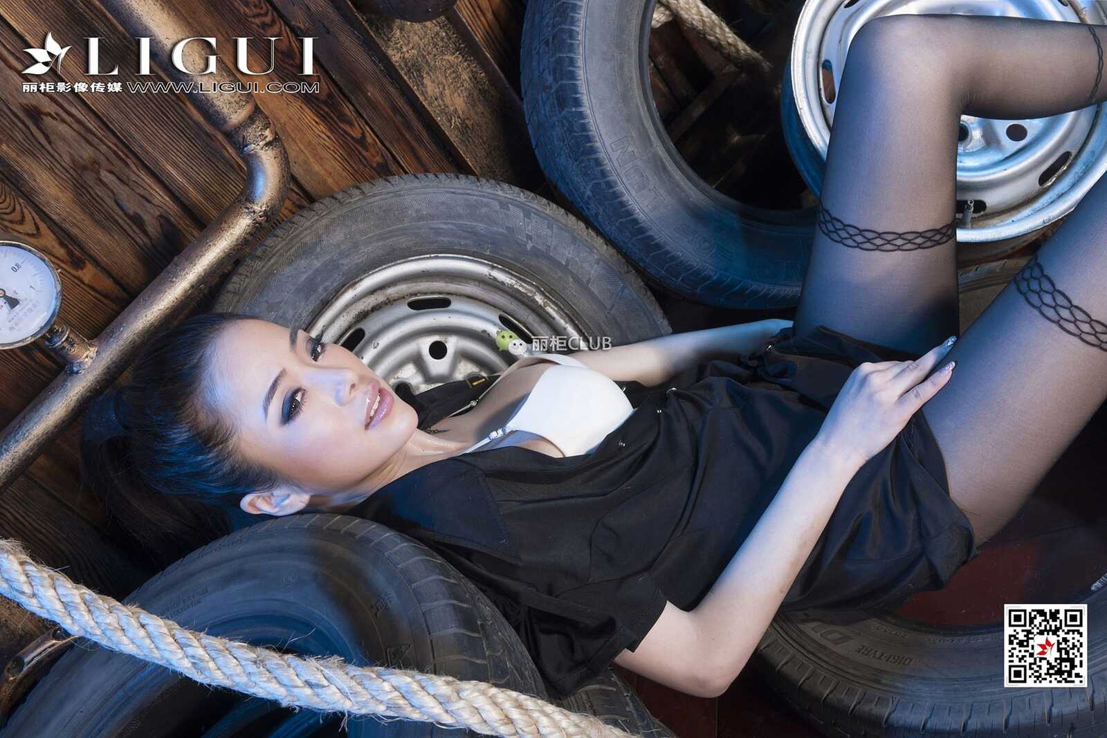 Mode 袁颖芬《黑丝高跟绳艺》 [丽柜Ligui] 写真集第11张