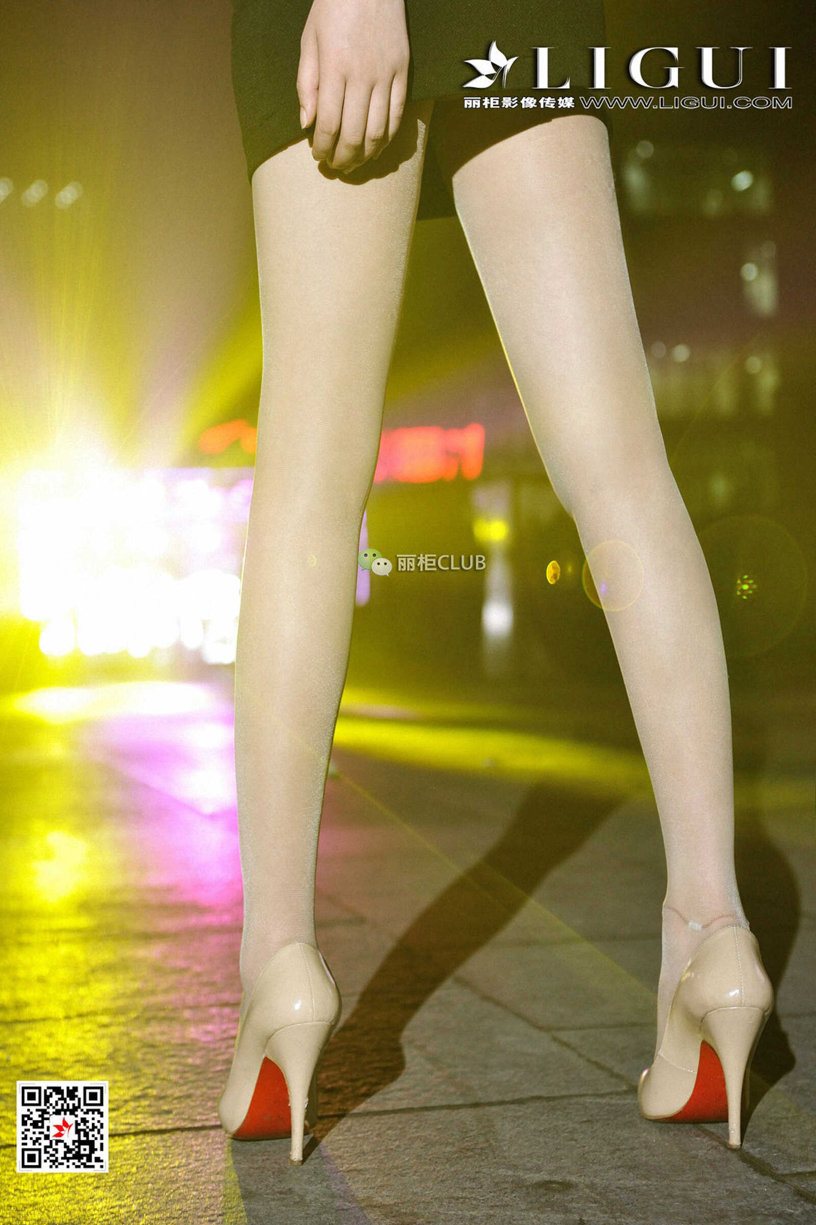 腿模凌凌《美腿夜拍》 [丽柜Ligui] 写真集第7张
