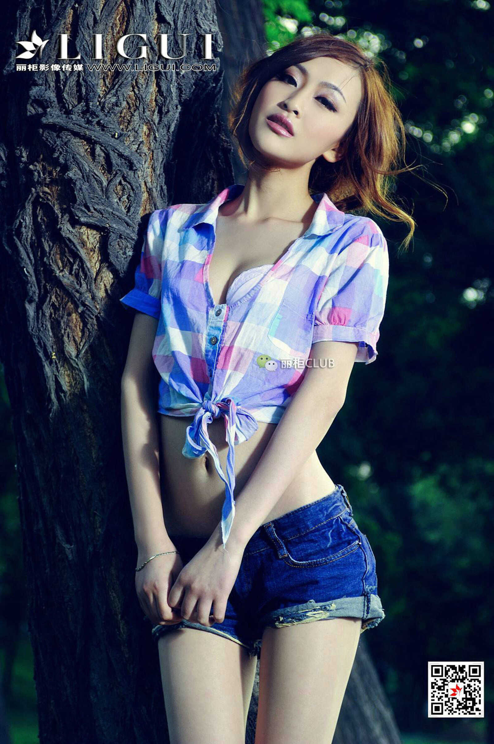 腿模童蕾《麦田美腿》 [丽柜Ligui] 写真集第16张