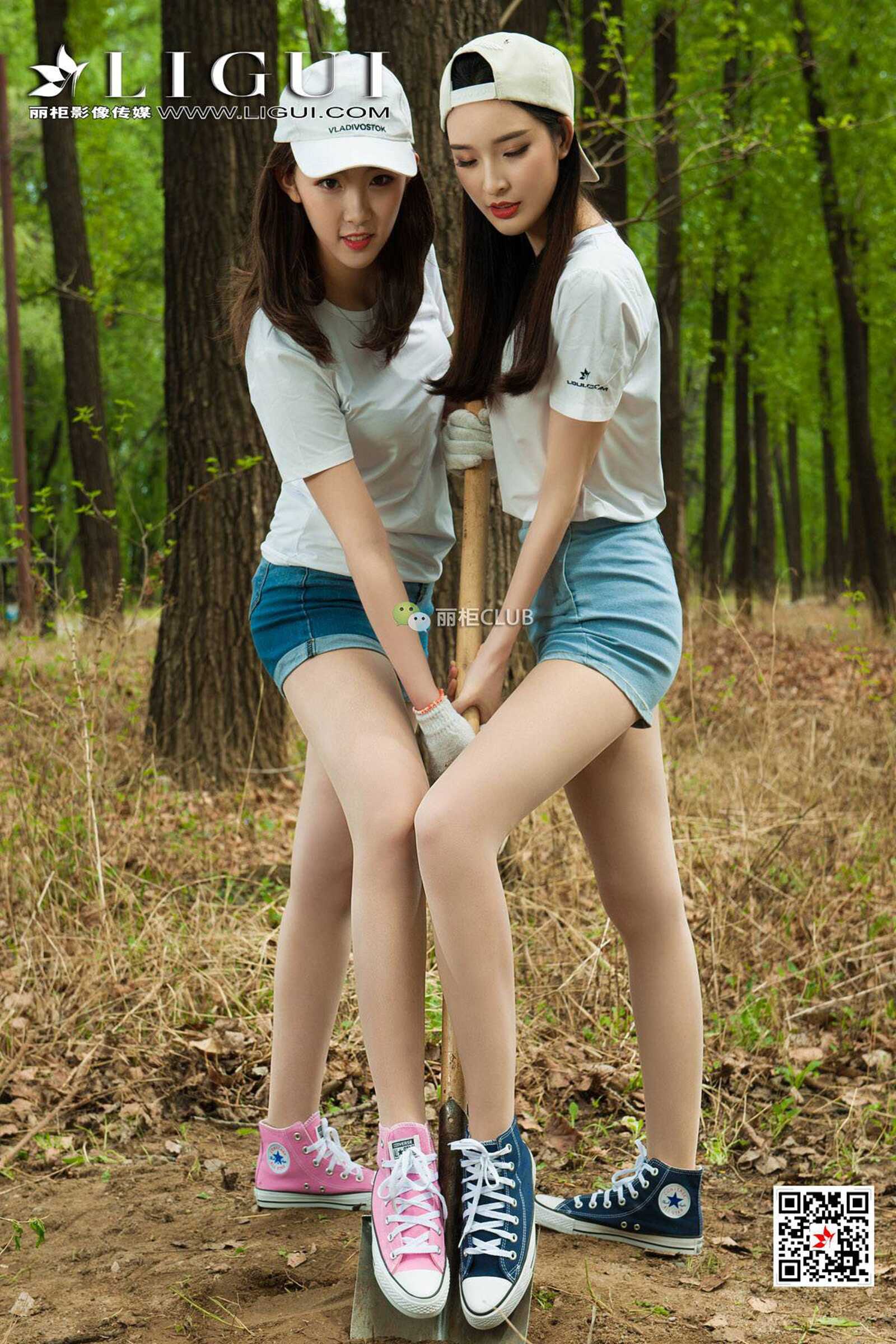 腿模雪糕&amp;amp;筱筱《户外丝足》 [丽柜LIGUI] 美腿丝第15张