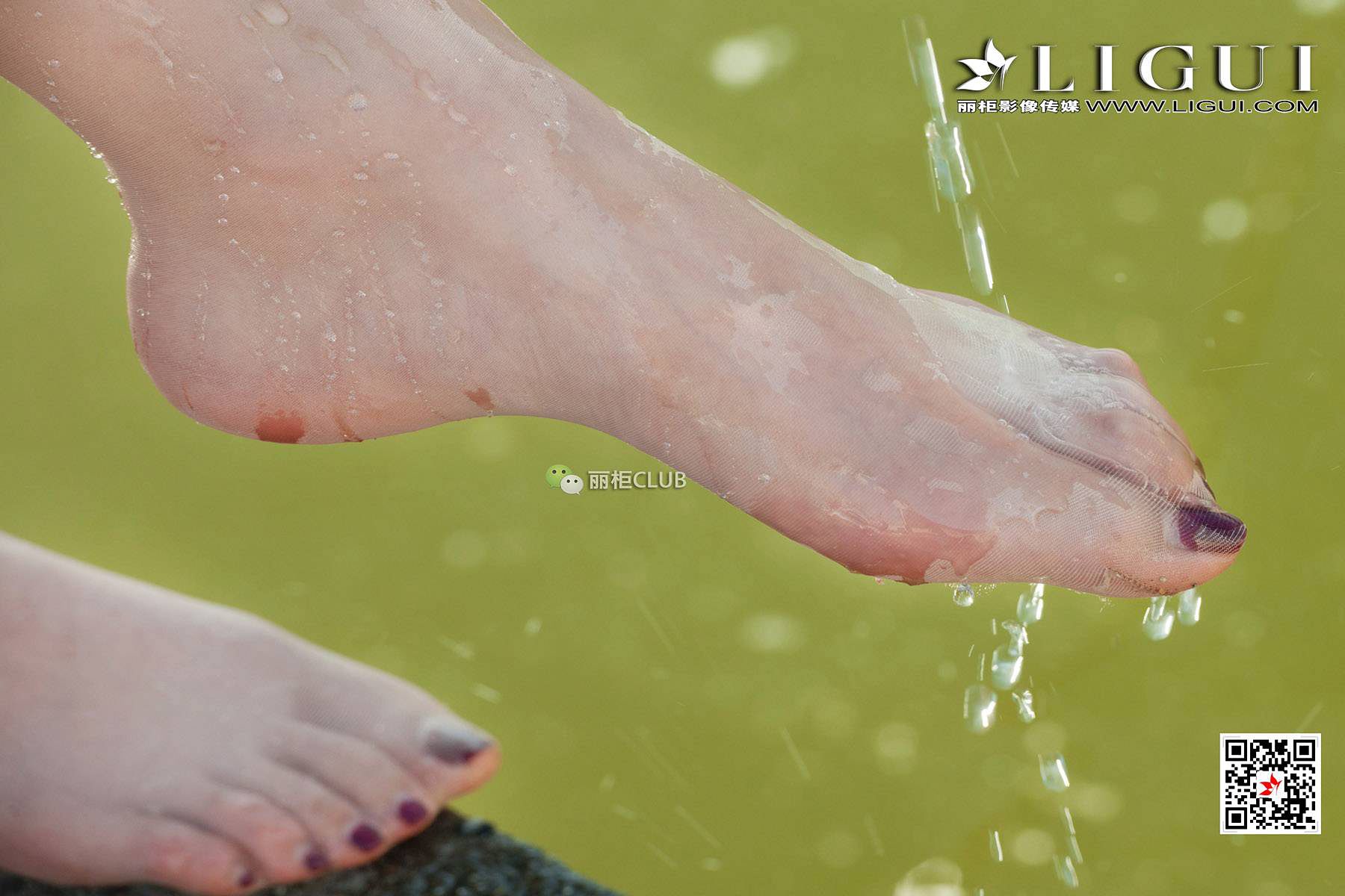 腿模筱筱&amp;amp;然然《钓鱼丝足》 [丽柜LIGUI] 美腿玉第7张