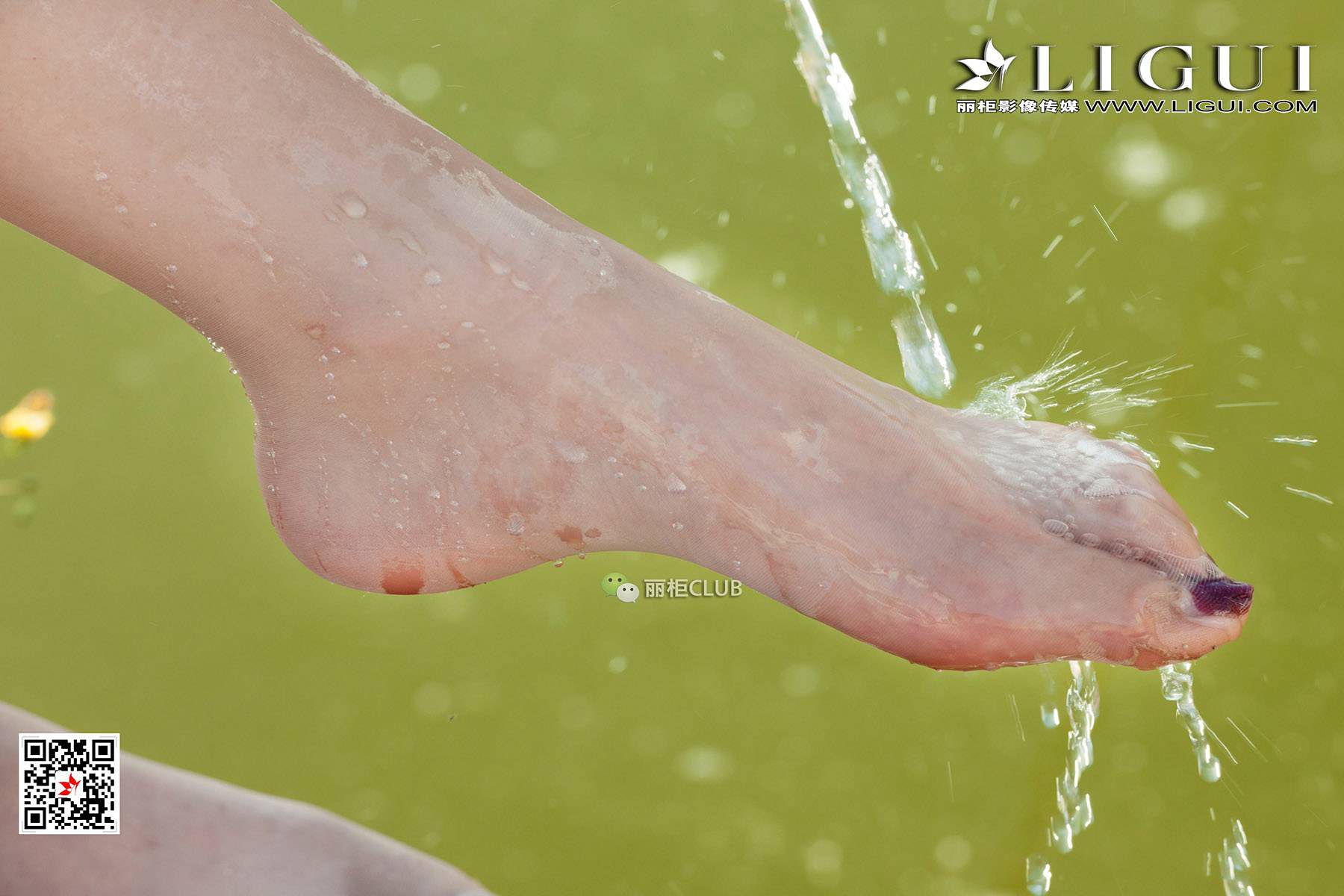 腿模筱筱&amp;amp;然然《钓鱼丝足》 [丽柜LIGUI] 美腿玉第1张