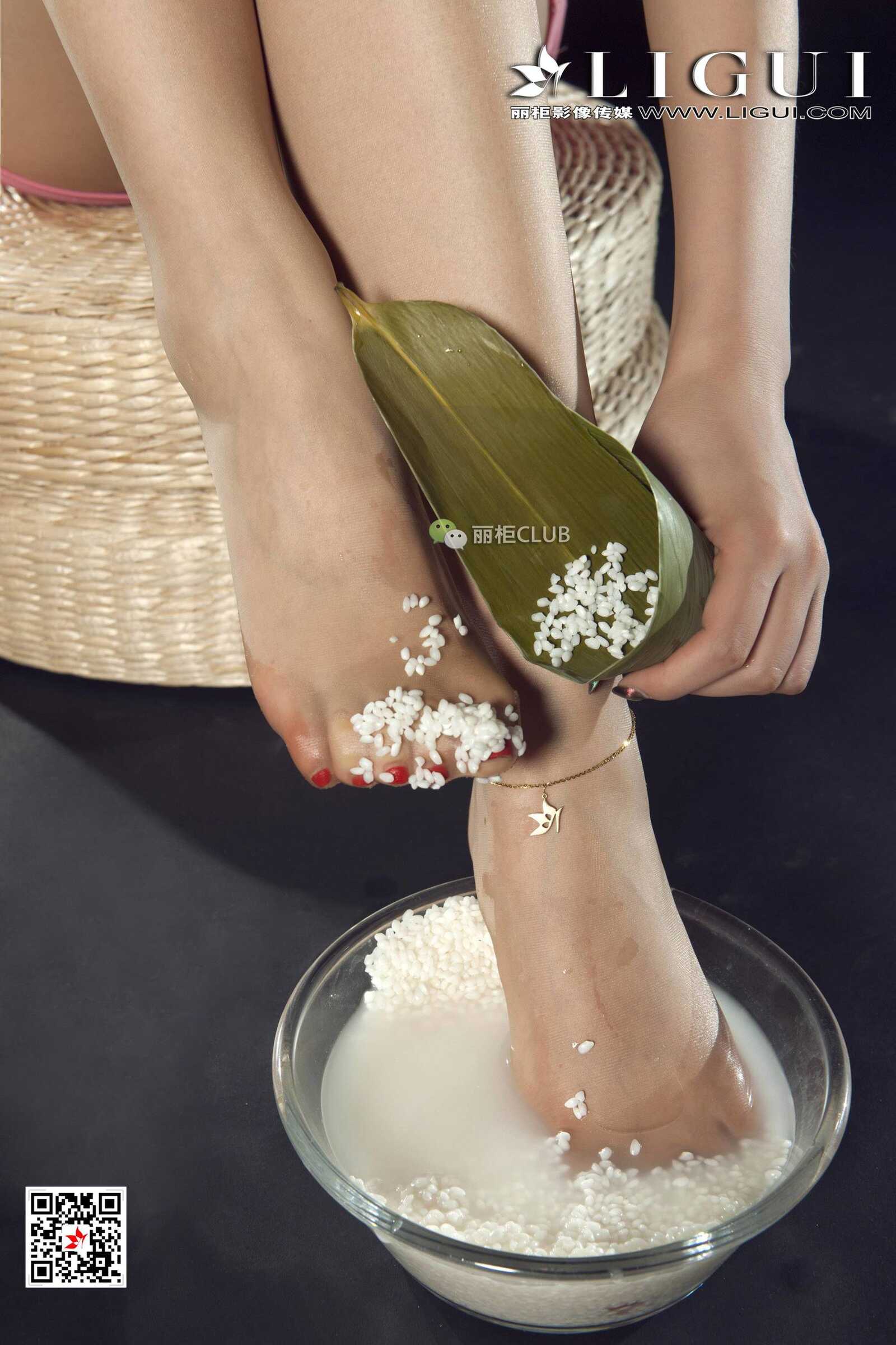 足模雪糕《端香旗袍丝足》 [丽柜LIGUI] 网络丽人第11张