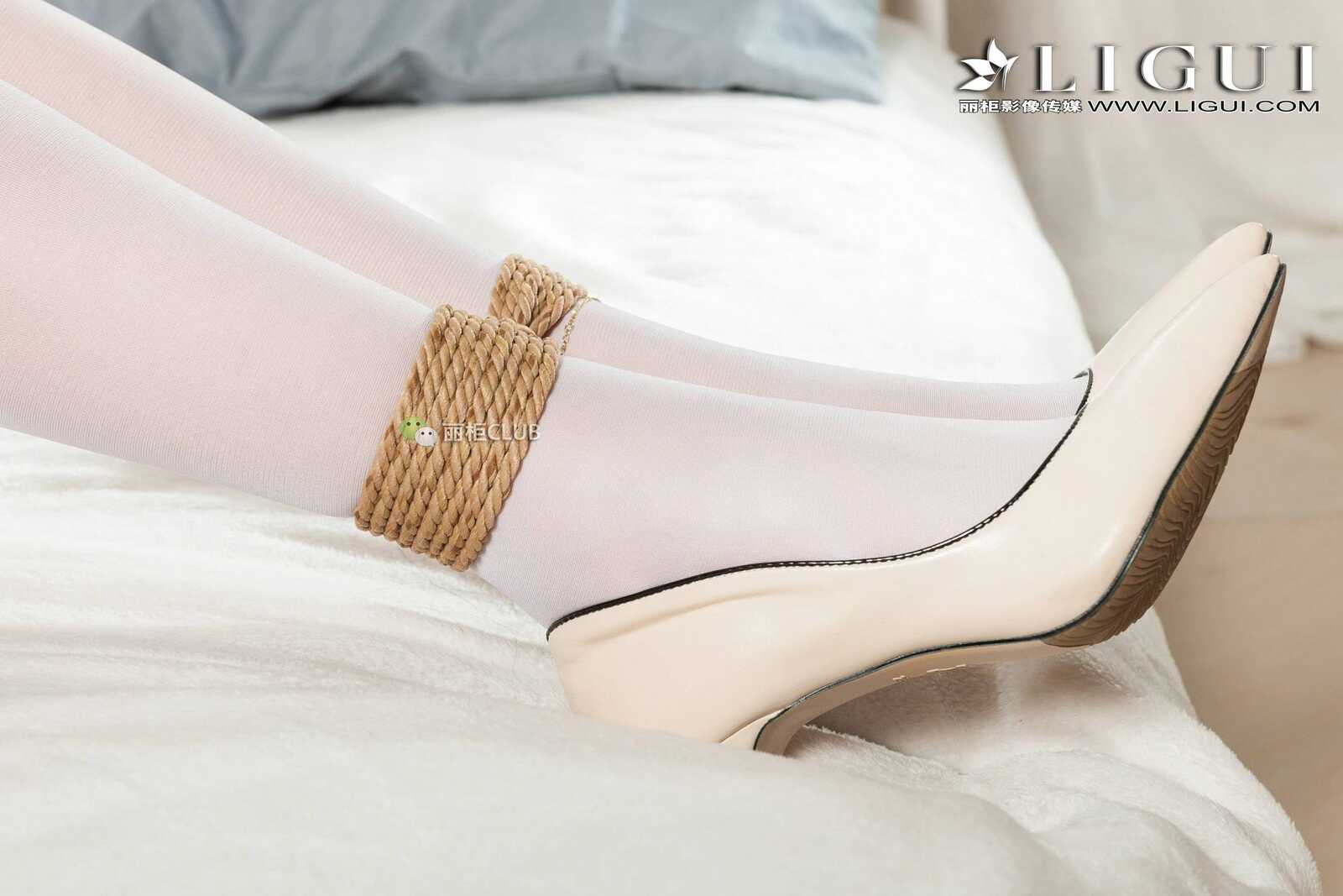 腿模敏儿《白丝绳艺》 [丽柜Ligui] 网络丽人 美腿第12张