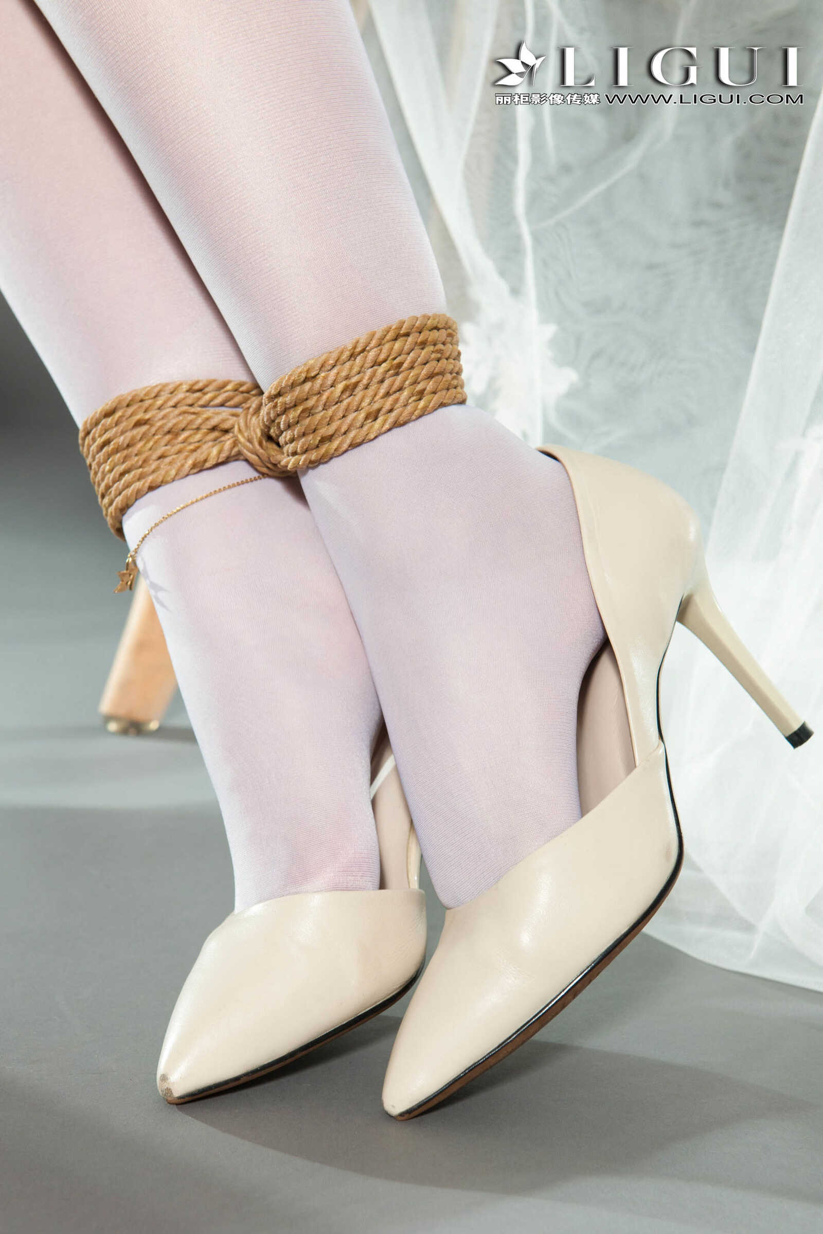 筱筱《蕾丝长裙美束》 [丽柜Ligui] 美腿丝足写真第14张