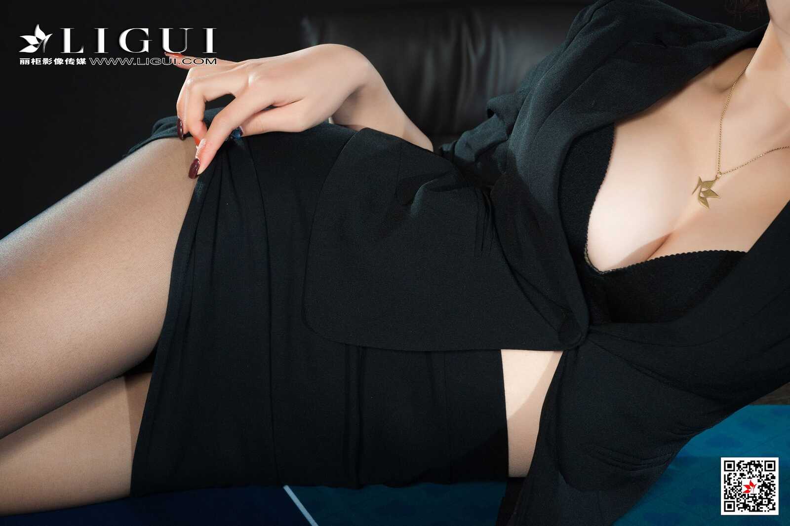 腿模筱筱《赌场黑丝女王》 [丽柜Ligui] 写真集第2张