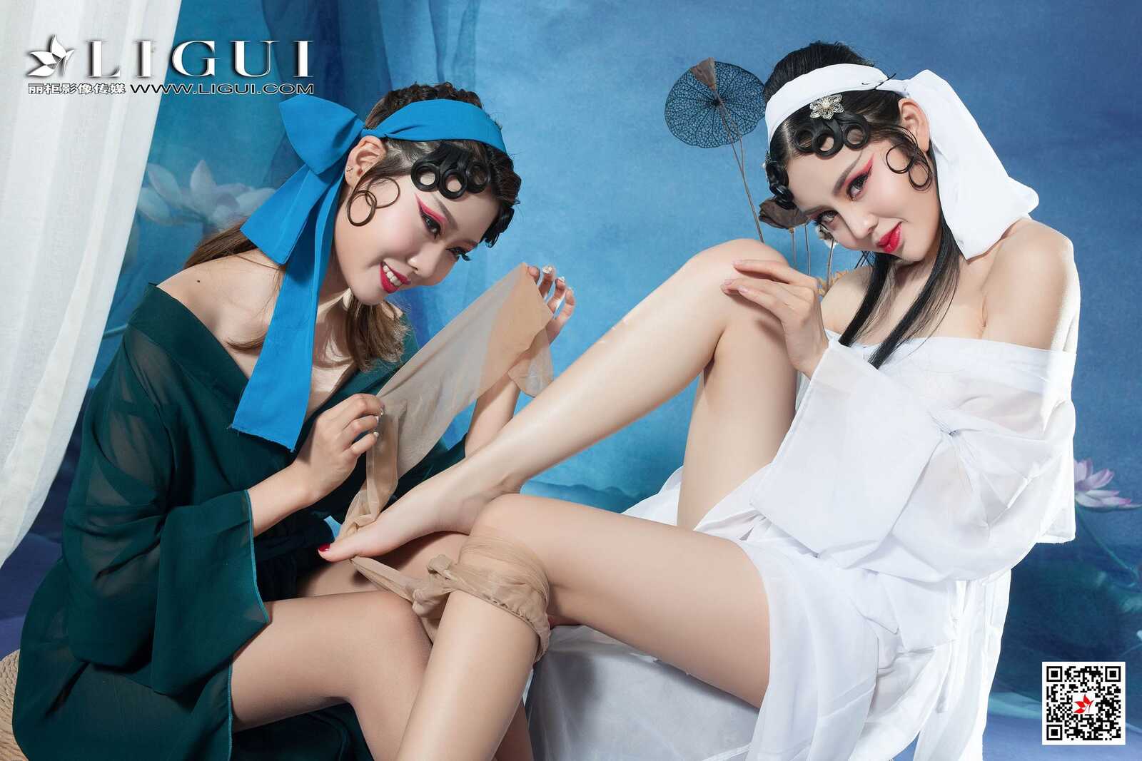 钟情&amp;amp;凉儿《双生戏曲美人》 [丽柜Ligui] 写真集第7张