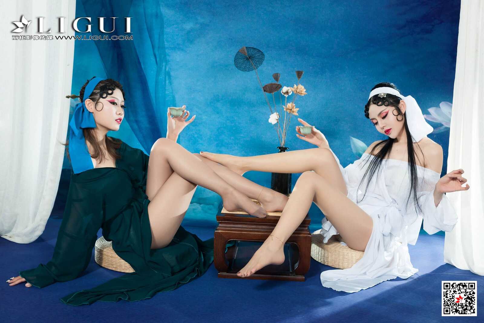 钟情&amp;amp;凉儿《双生戏曲美人》 [丽柜Ligui] 写真集第4张