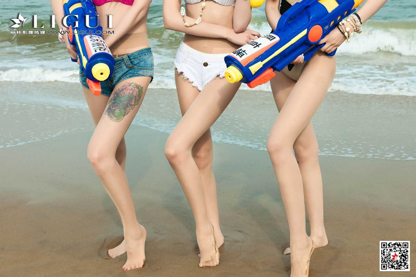 兔子&amp;amp;凉儿&amp;amp;甜甜《沙滩丝足》 [丽柜Ligui] 写第8张