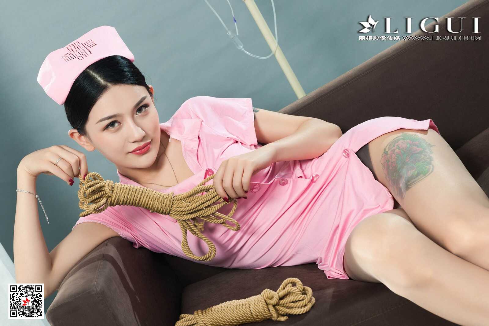 甜甜《护士捆绑诱惑》 [丽柜美束Ligui] 丝袜绳艺第9张
