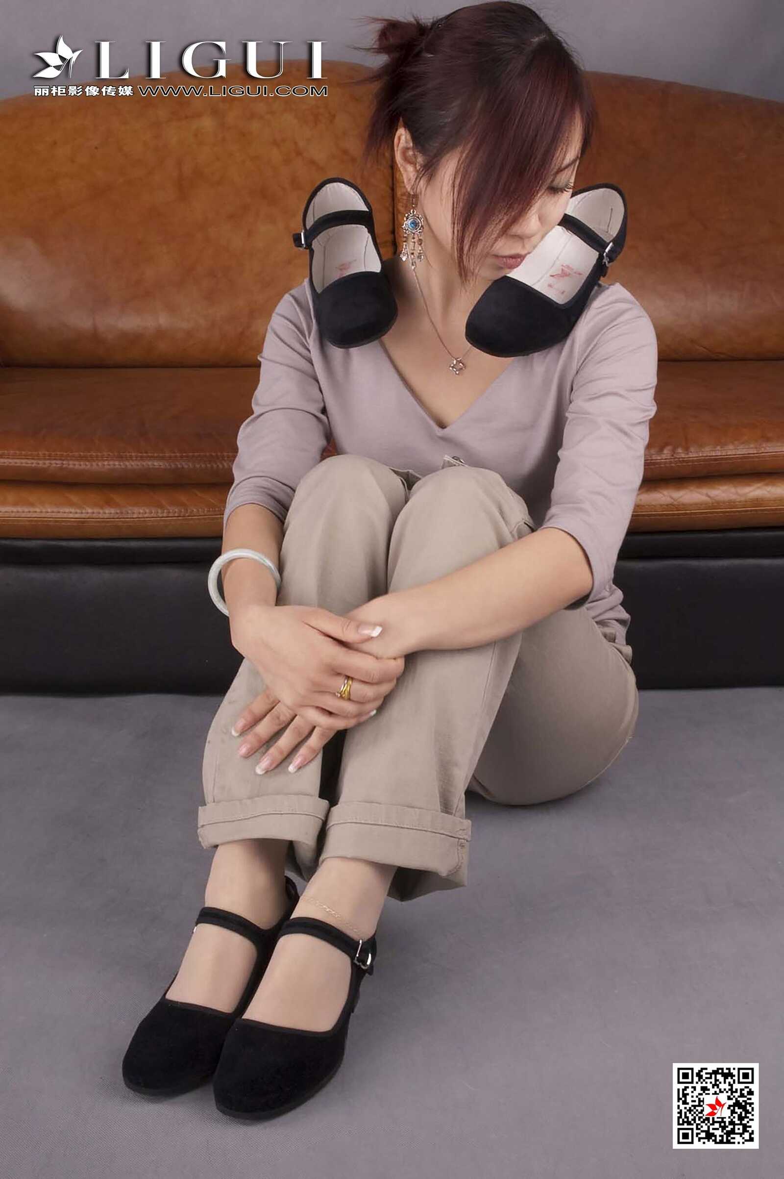 雅诗《复古美脚》 [丽柜Ligui] 网络丽人 写真集第6张