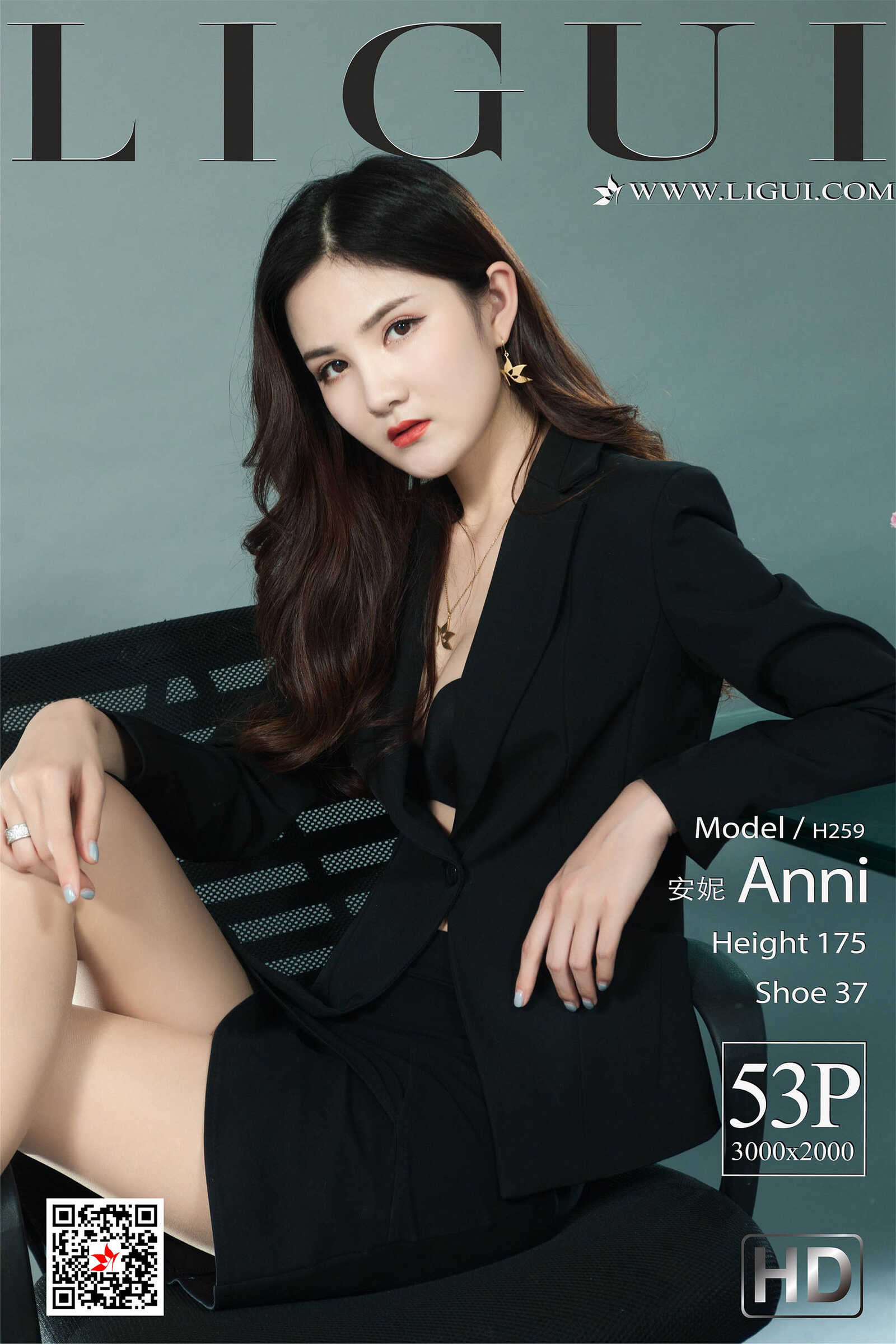 Model 安妮《白领OL丝足》 [丽柜LIGUI] 网络丽人 写第18张