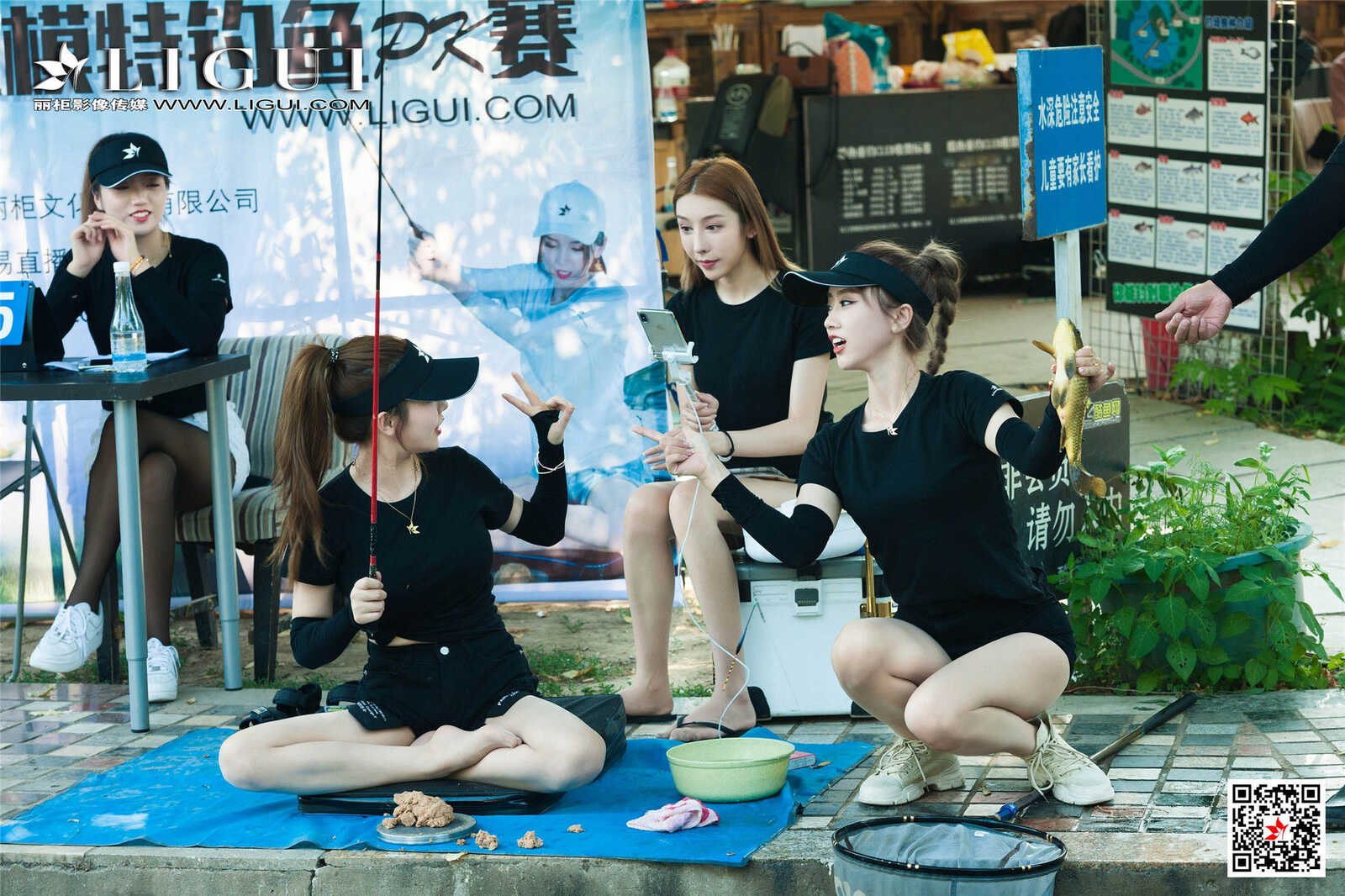 文静&amp;amp;然然《垂钓园丝足》 [丽柜LIGUI] 网络丽人第4张