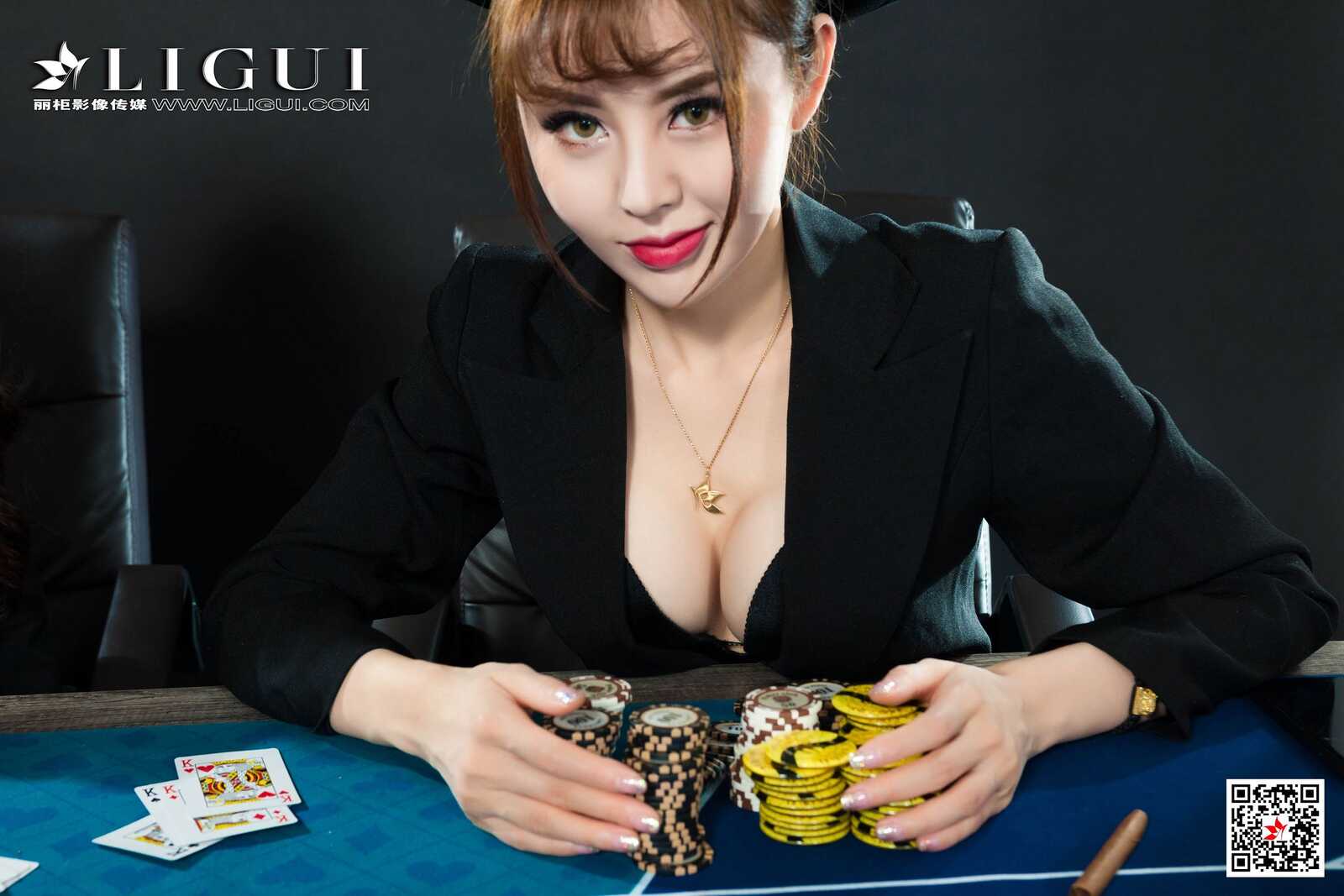 兔子&amp;amp;凉儿《黑丝丝足诱惑》 [丽柜LiGui] 写真集第9张