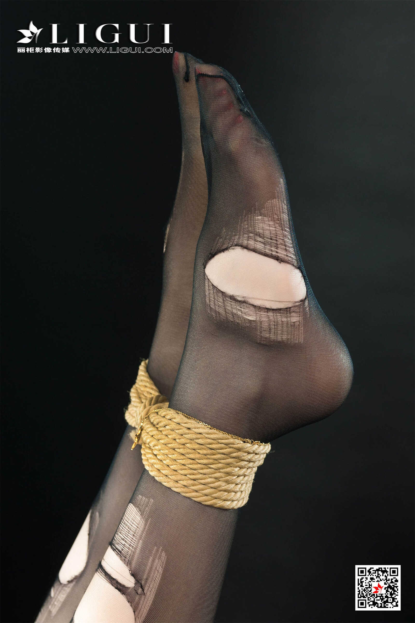 凉儿《黑丝绳艺人体摄影》 [丽柜LiGui美束] 写真第12张