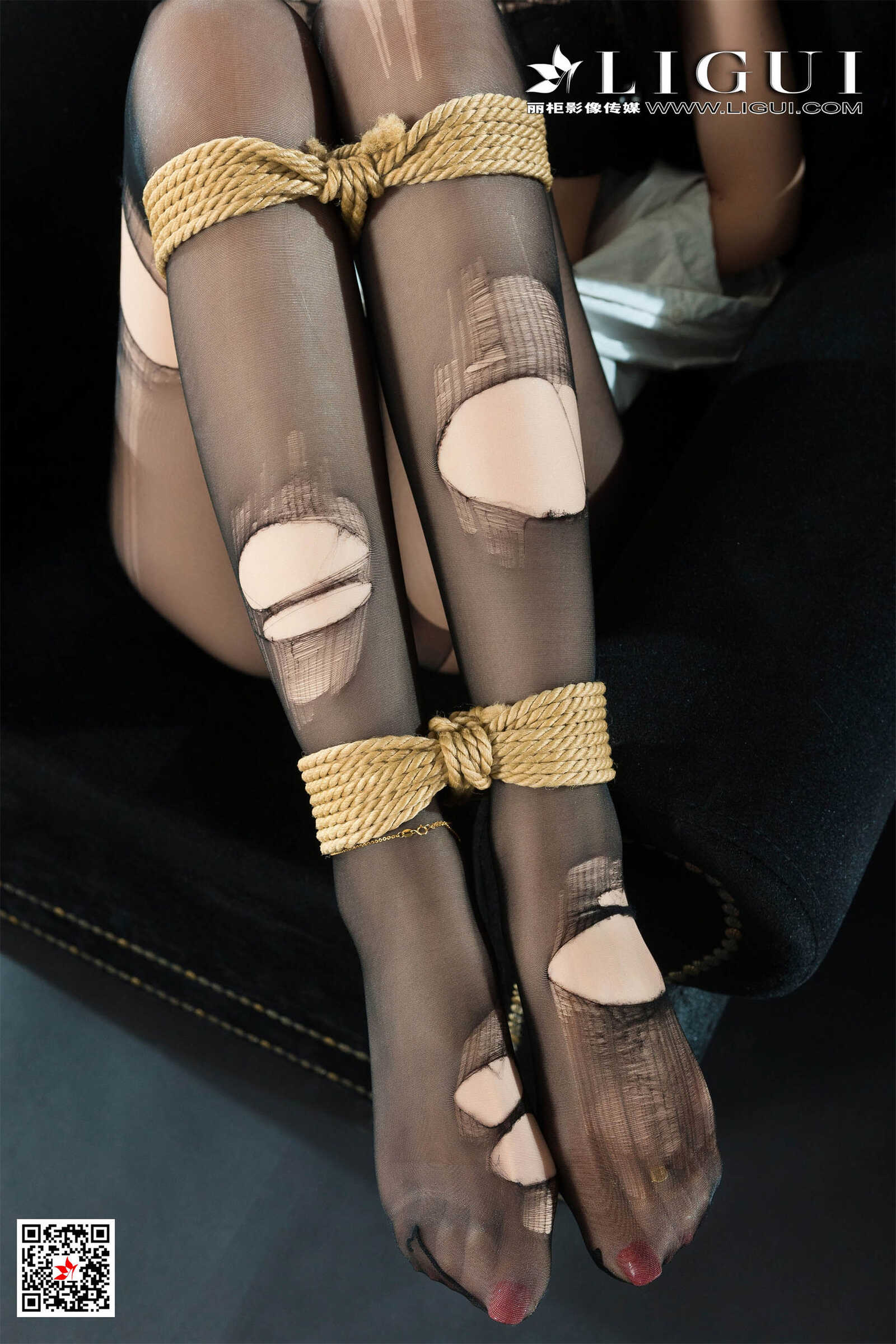 凉儿《黑丝绳艺人体摄影》 [丽柜LiGui美束] 写真第10张