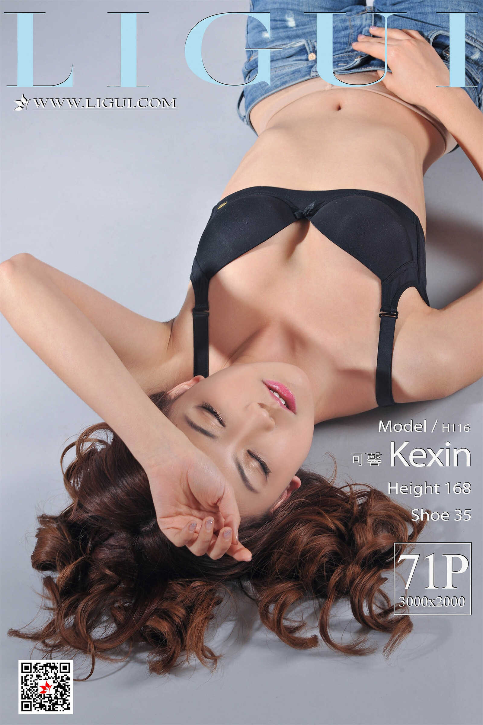 可馨《牛仔紧身裤女郎》 [丽柜Ligui] 写真集第18张